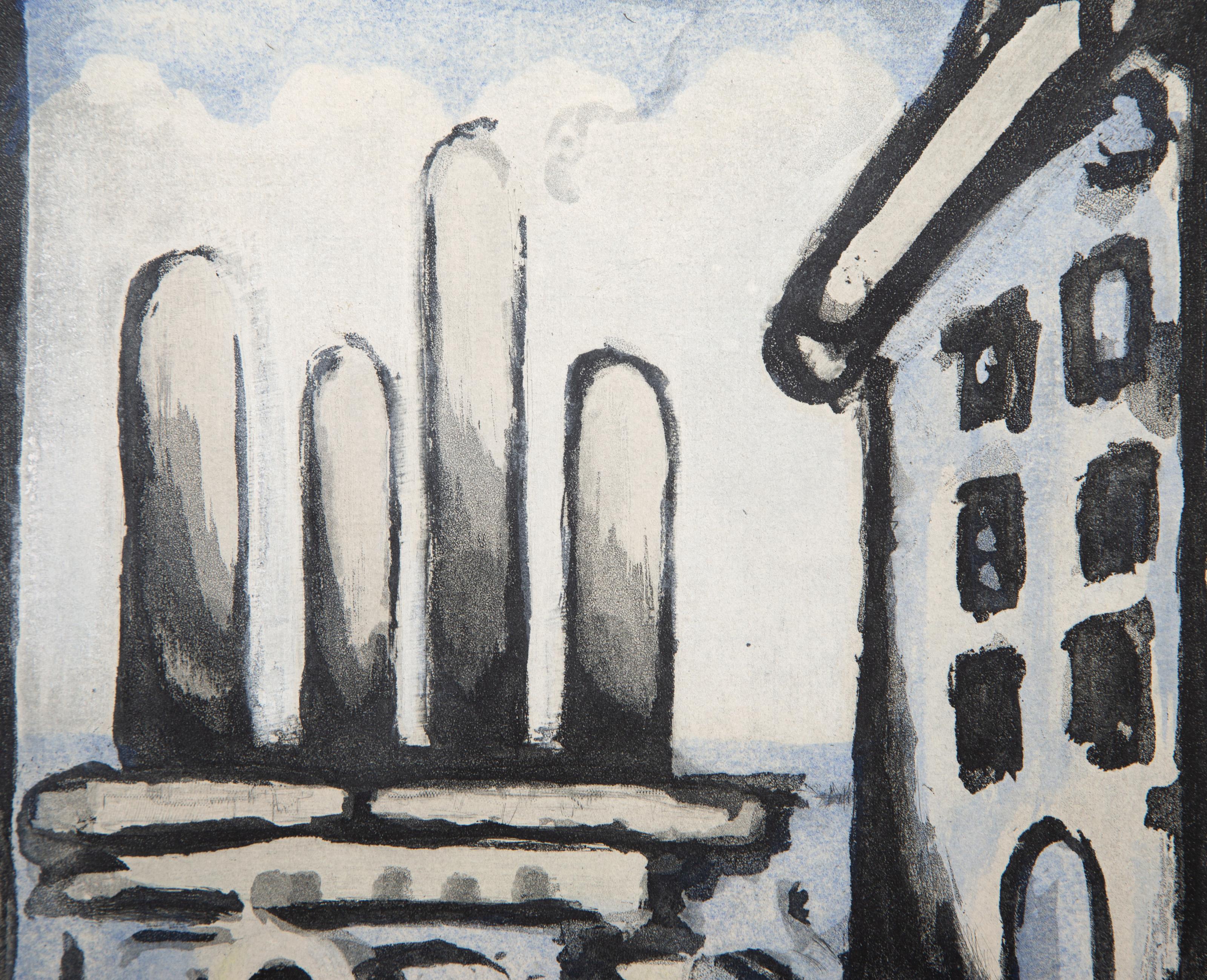 Christ Au Faubourg, Modern Etching by Georges Rouault For Sale 2