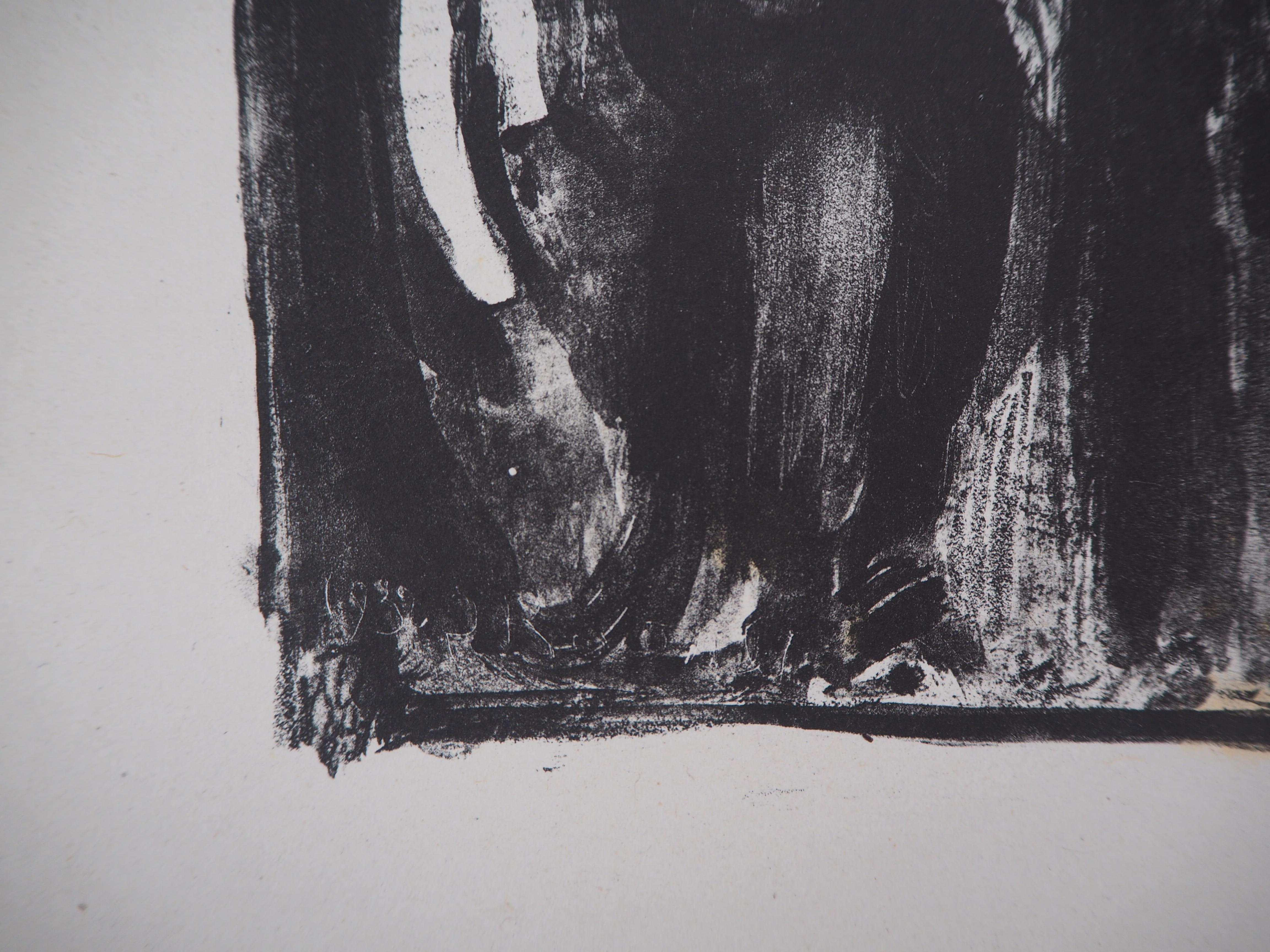 Christ on the Cross - Original lithograph, (I. Rouault #306) - Print by Georges Rouault