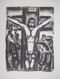 Christ on the Cross - Original lithograph, (I. Rouault #306)