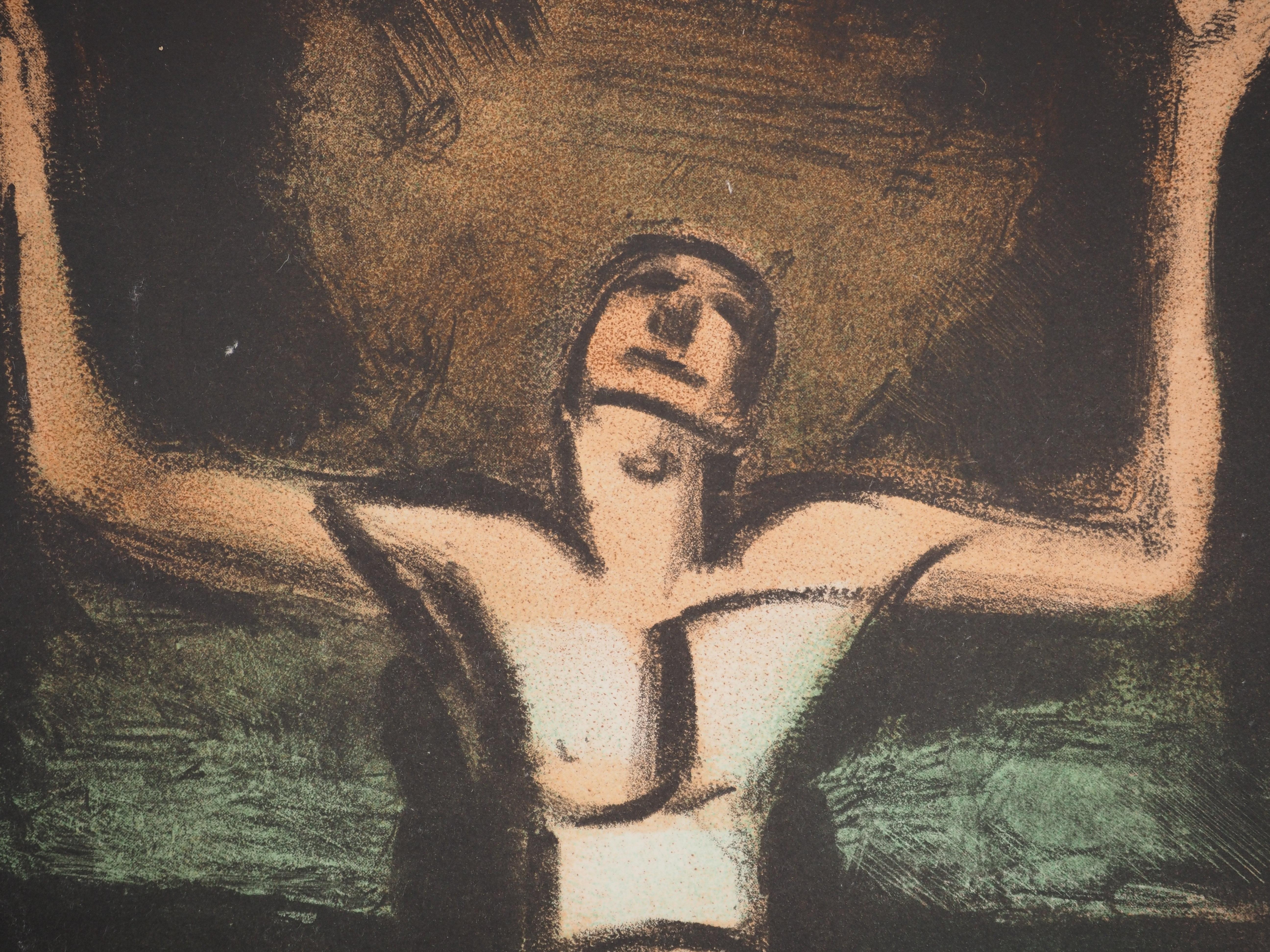 Circus - Original Etching - Beige Figurative Print by Georges Rouault