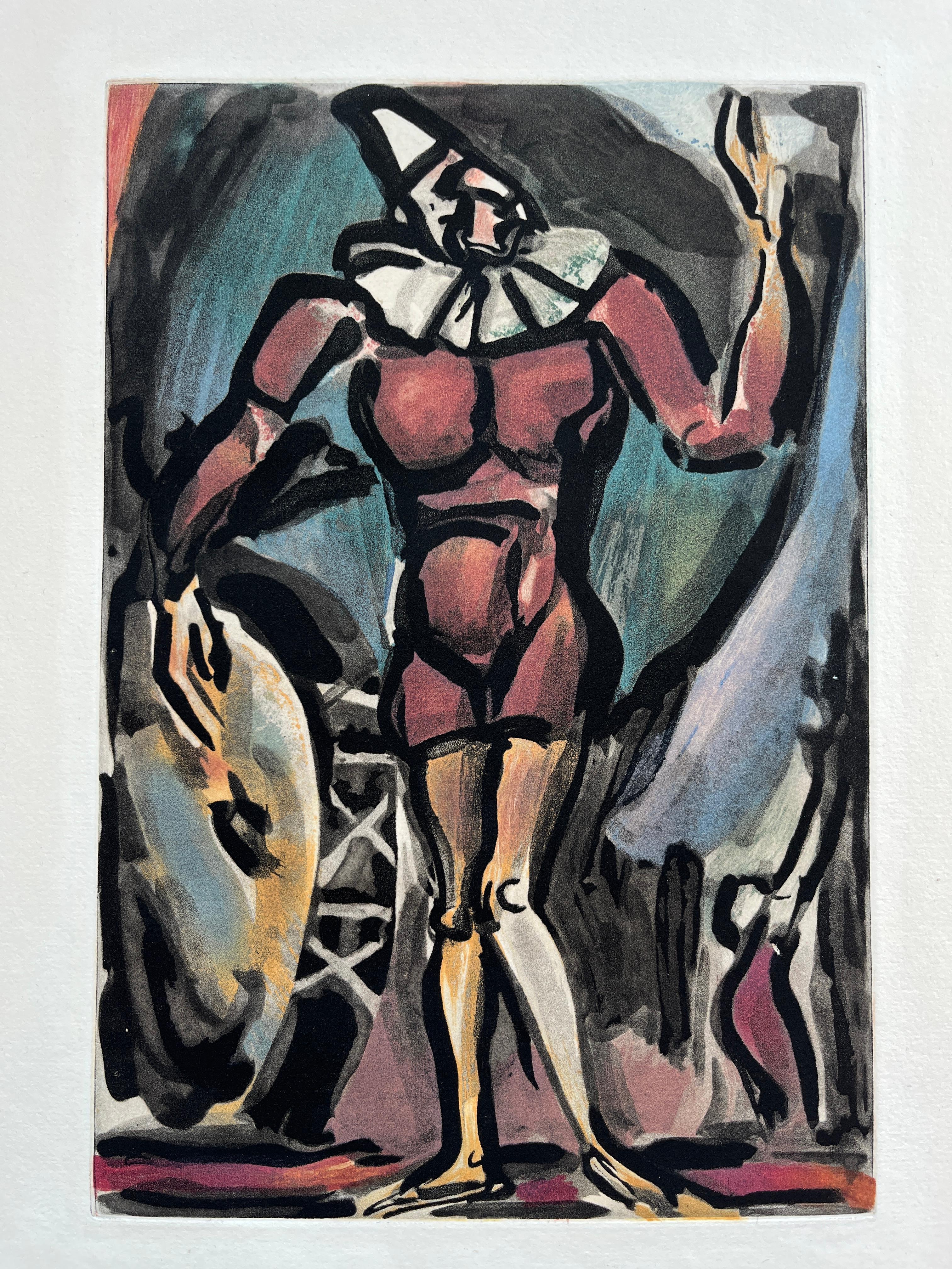 Clown au Timbale & Clown Assis (2 tirages) - Art de Georges Rouault