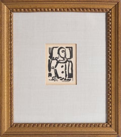 Clown, Framed Woodcut by Georges Rouault 1936