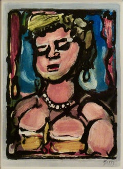 "Courtisane aux Yeux Baisses" from the suite "Les Fleurs du Mal""