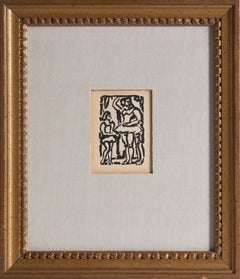 Dancers, Framed Woodblock by Georges Rouault 1936