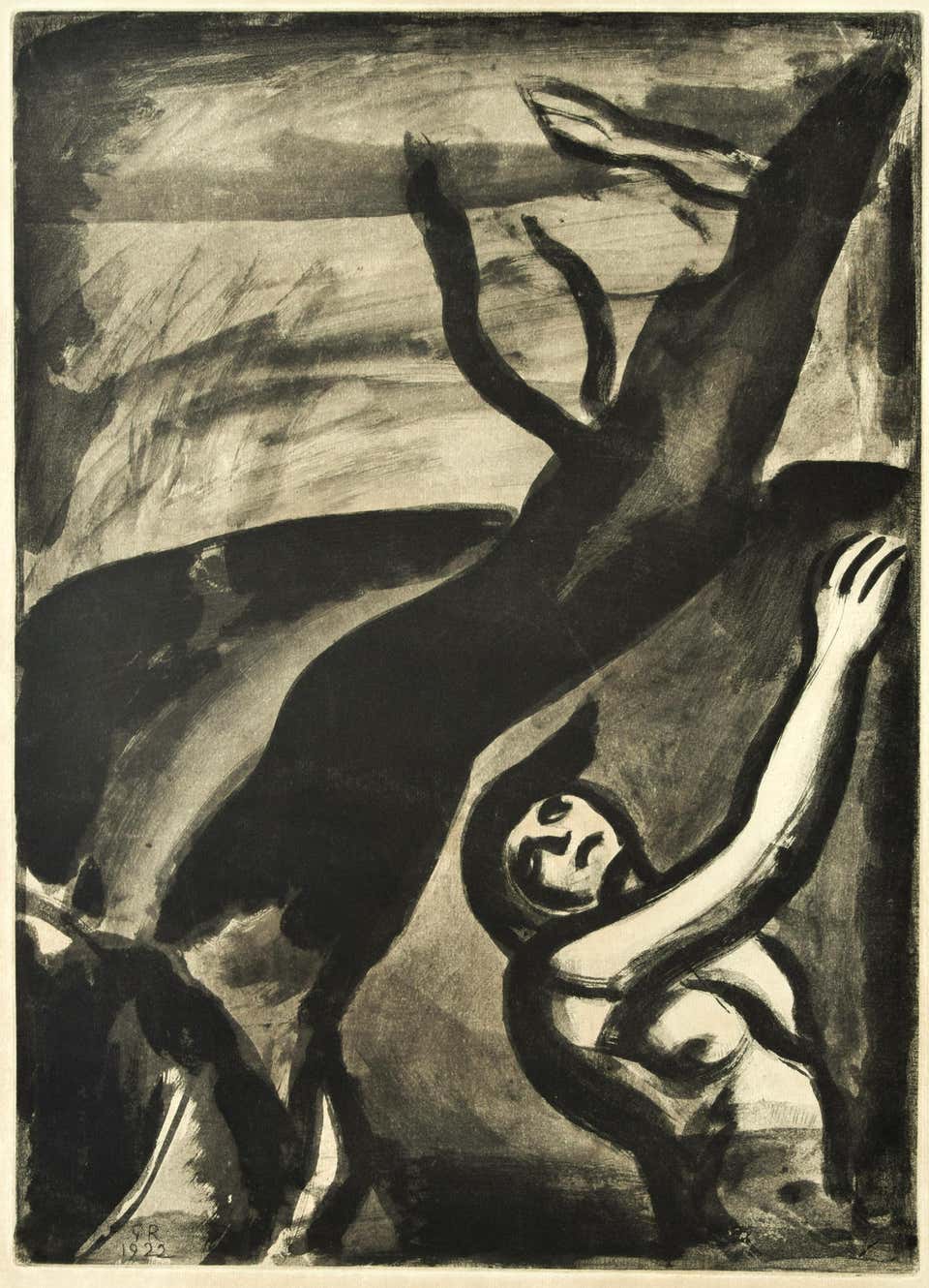 Georges Rouault - Dancers, Framed Woodblock by Georges Rouault 1936 at ...