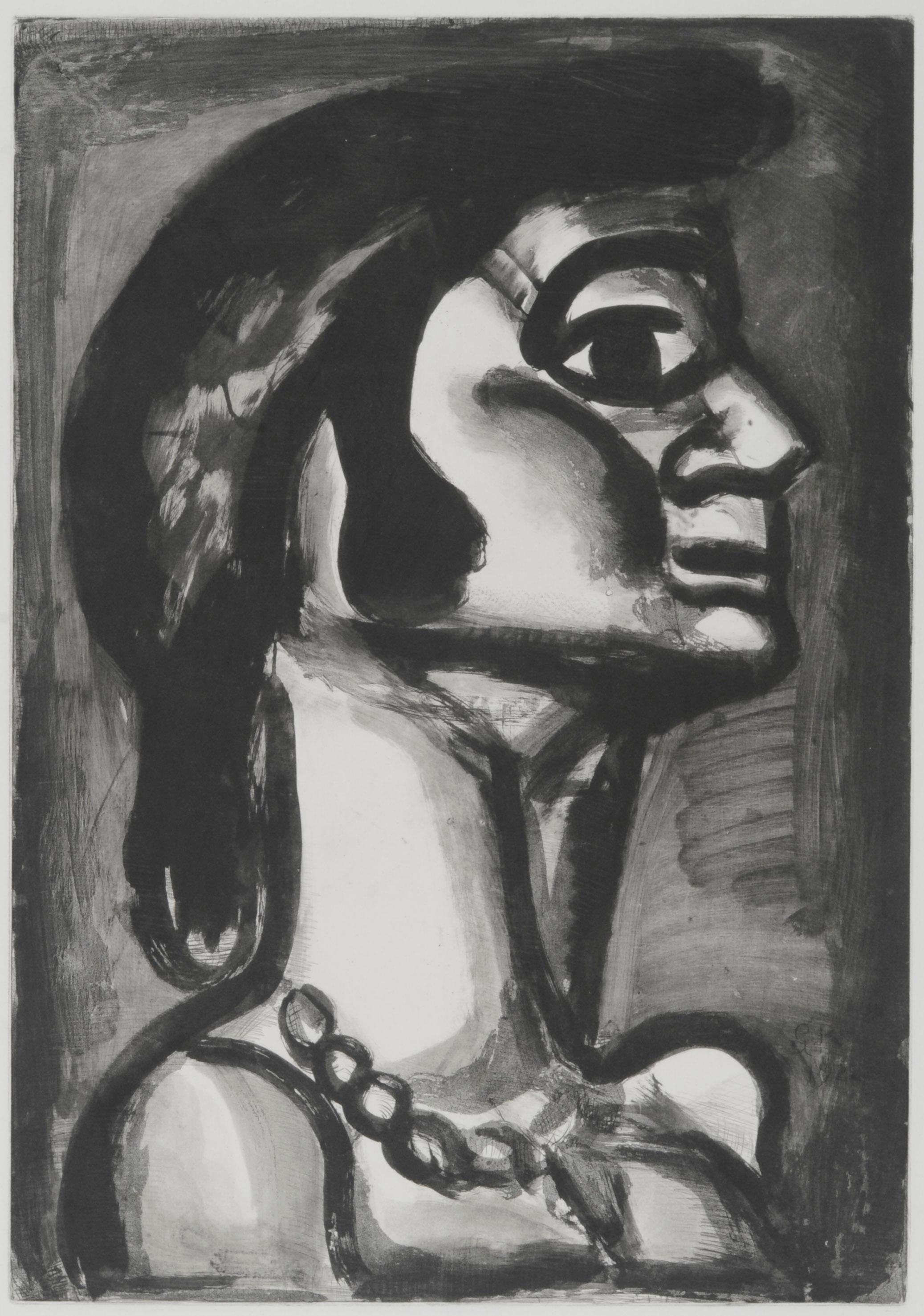 Georges Rouault Figurative Print - En bouche qui fut fraîche, goût de fiel  (In the mouth that was once fresh, ...