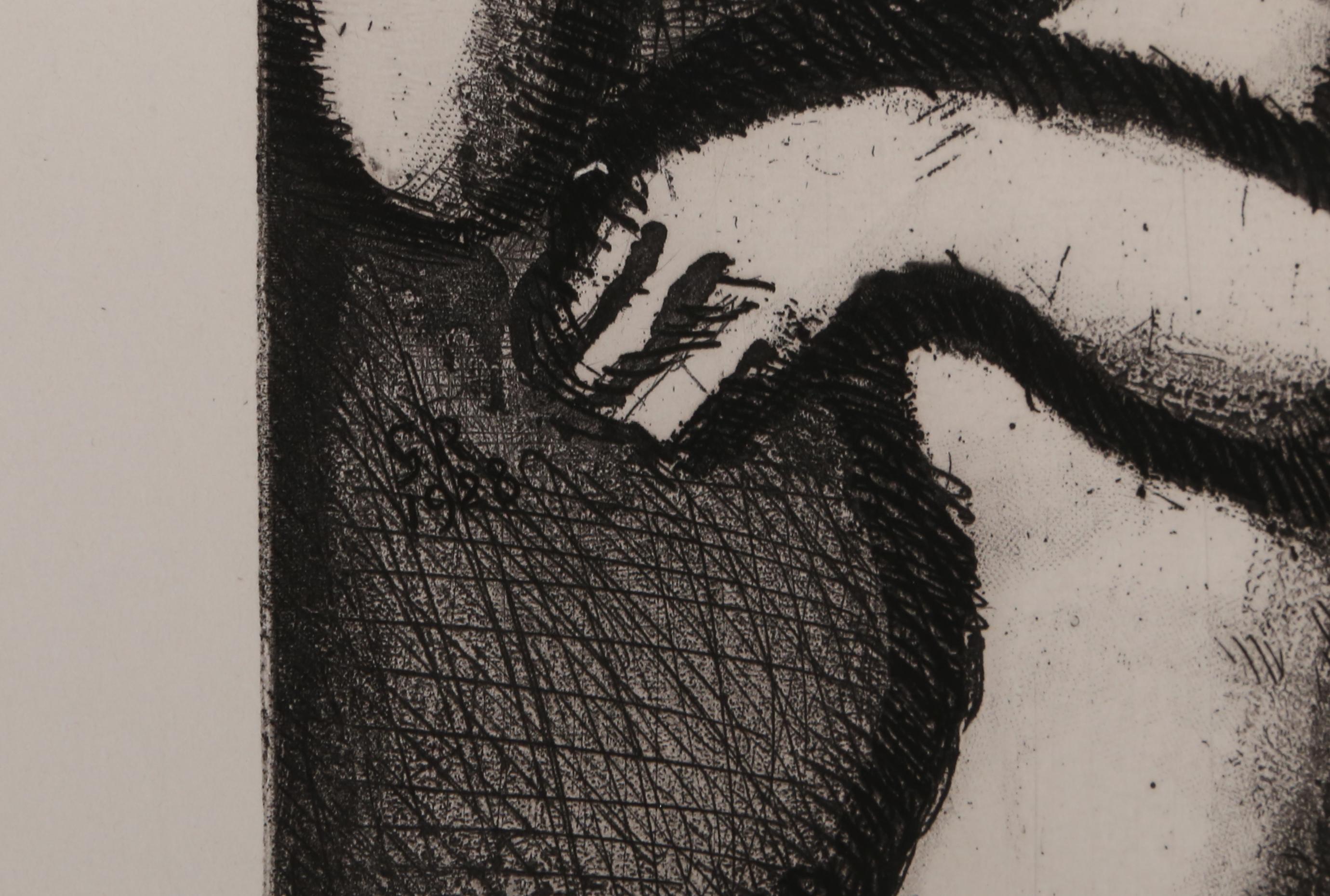 Femme Nue Assise from Le Reincarnations du Pere Ubu, by Georges Rouault For Sale 1