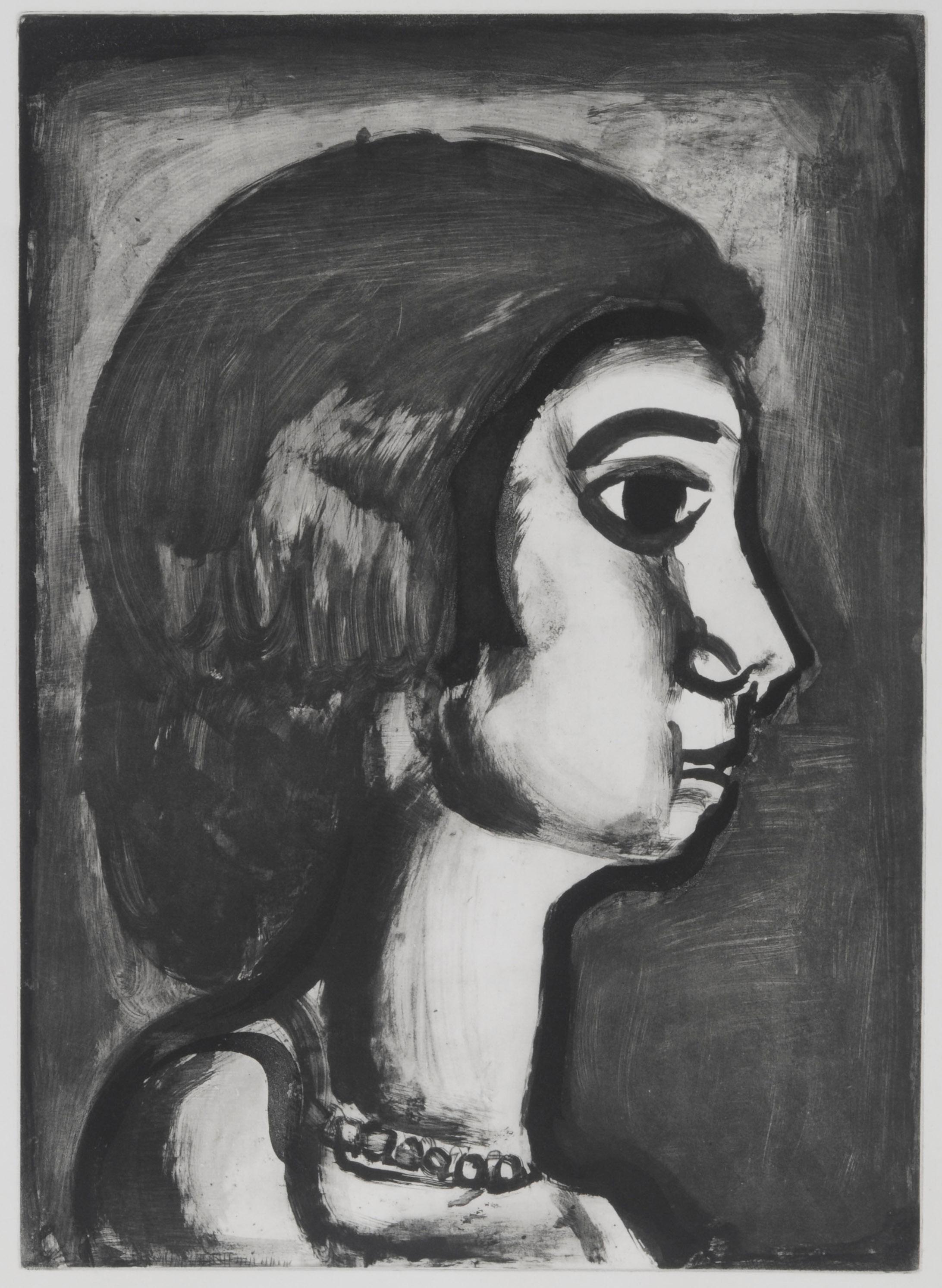 Georges Rouault Figurative Print - Fille dite de joie (They Call Her Daughter of Joy)