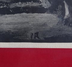 Il Revoit le Thabor, Modern Art Woodcut by Georges Rouault