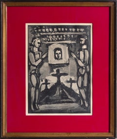 Il Revoit le Thabor, Woodcut by Georges Rouault