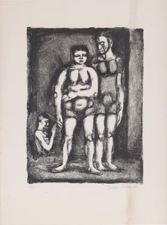 La Lutteuse, 1928 Litografía de Georges Rouault