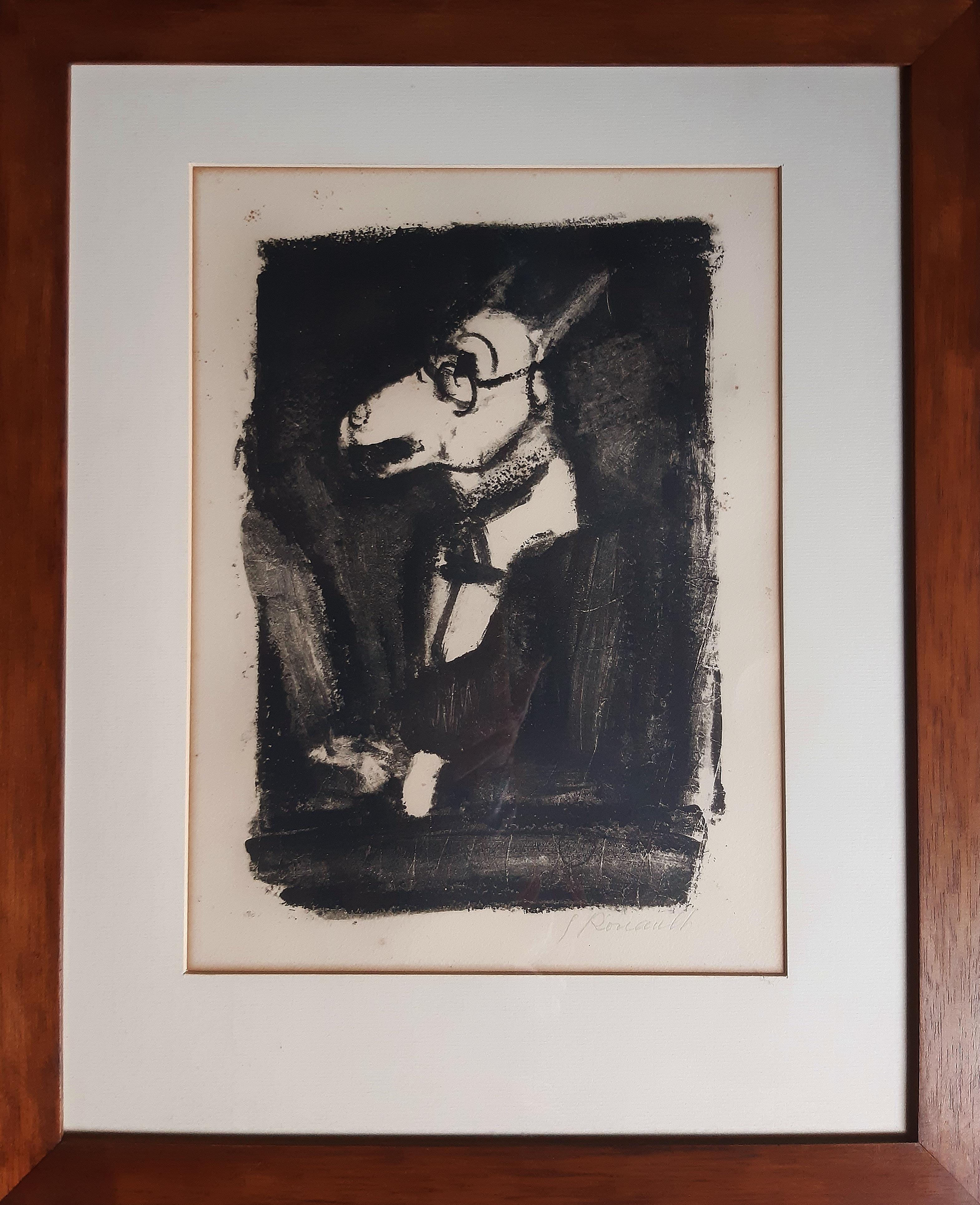 L'Ane - Aguafuerte y aguatinta originales de G. Rouault - 1927 - Print de Georges Rouault