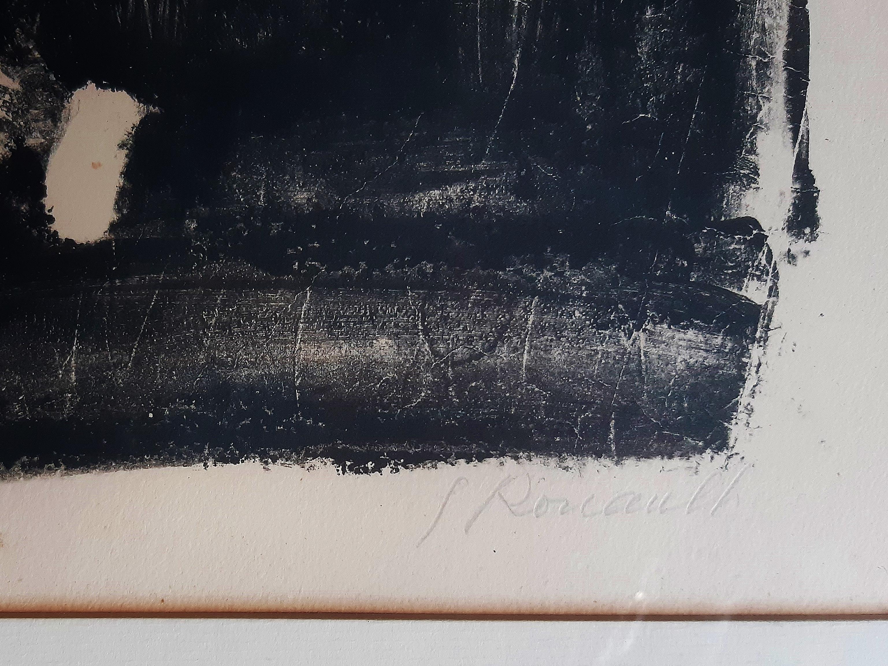 L'Ane - Aguafuerte y aguatinta originales de G. Rouault - 1927 - Print Posimpresionista de Georges Rouault