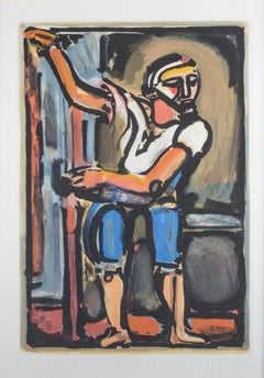 'Le Pêcheur (Judas)' from 'Passion' original color aquatint by Georges Rouault