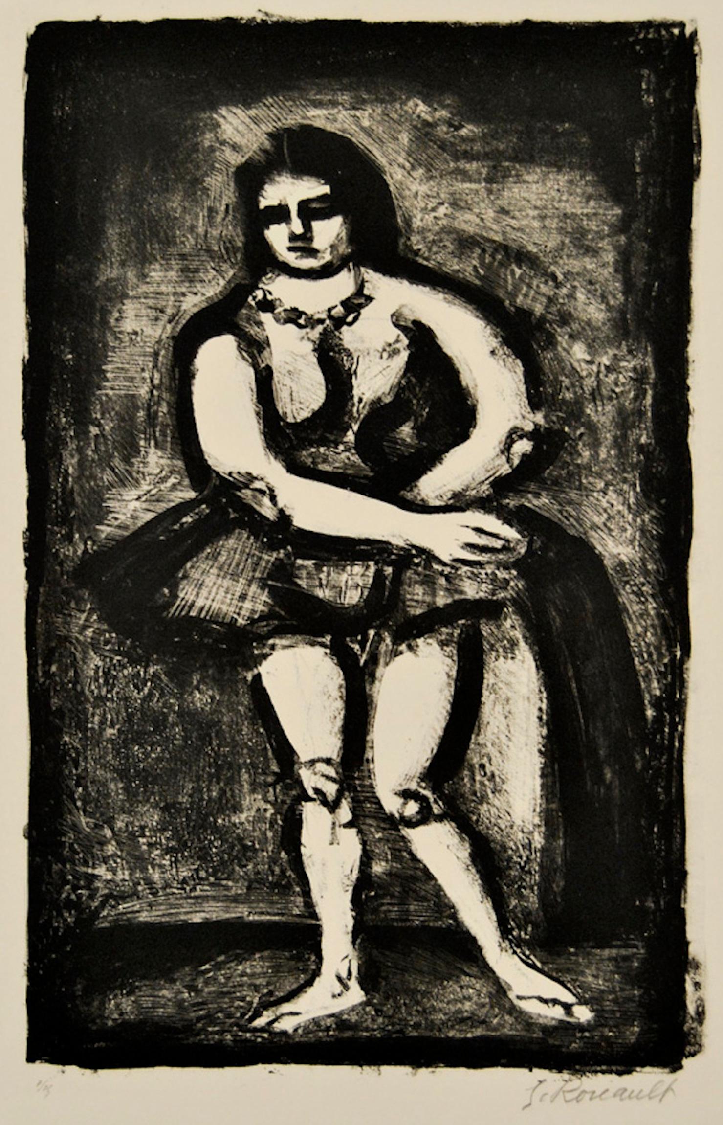L'Ecuyère - Lithographie de Georges Rouault - 1920 en vente 2