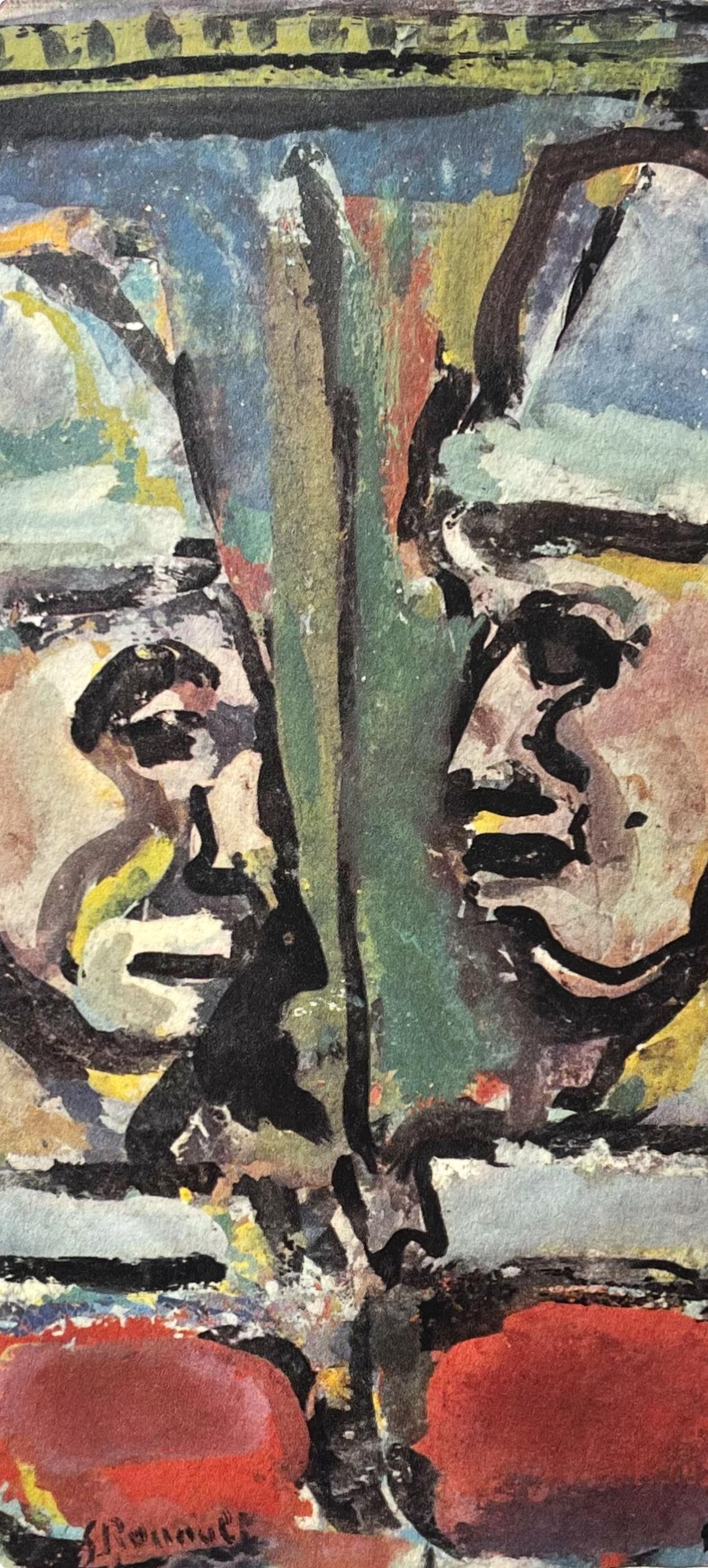 (tariff free*) Les deux Anciens, Divertissement, Éditions de la Revue Verve - Print by Georges Rouault