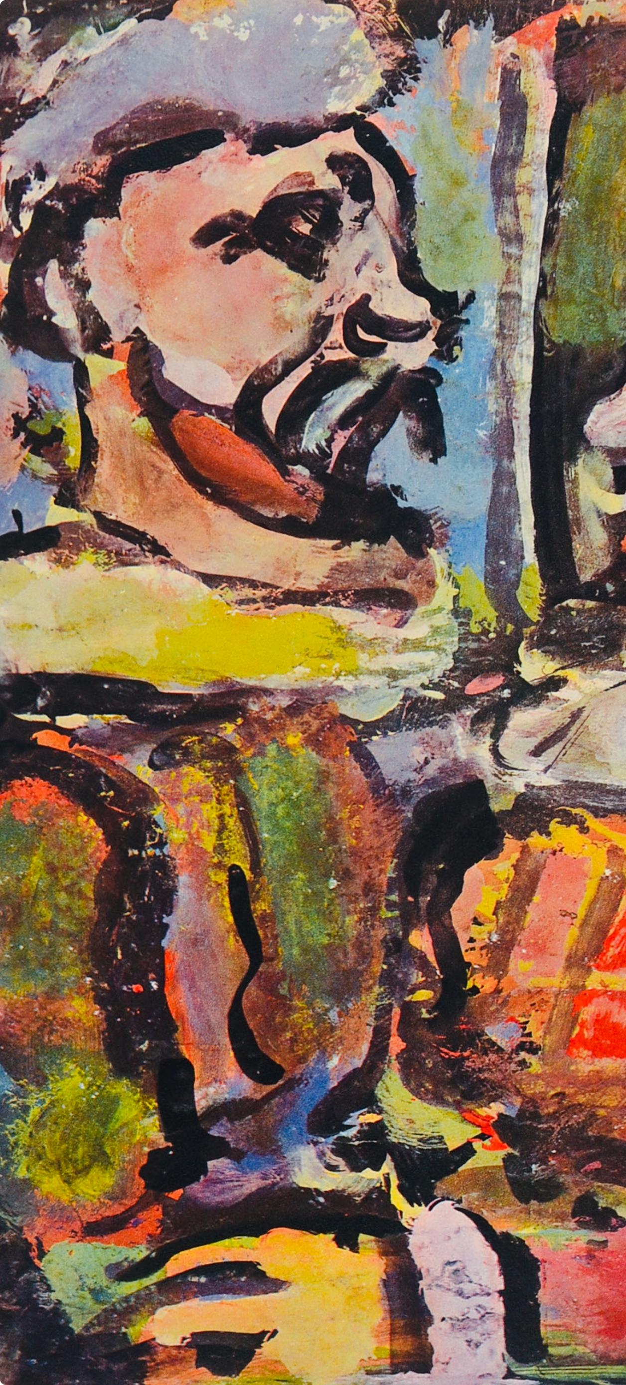Les Deux Têtus, Divertissement, Éditions de la Revue Verve - Print de Georges Rouault