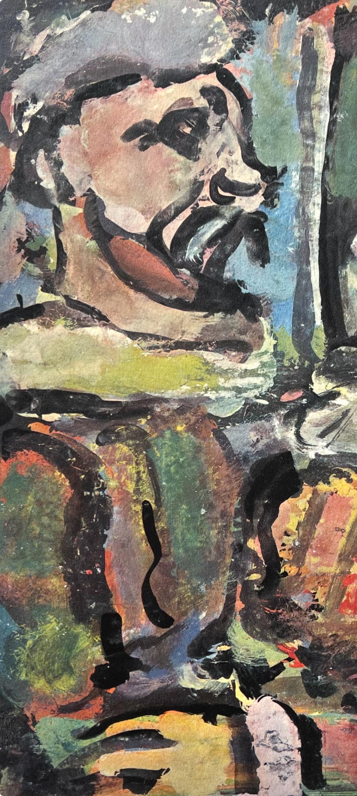 (tariff free*) Les Deux Têtus, Divertissement, Éditions de la Revue Verve - Modern Print by Georges Rouault