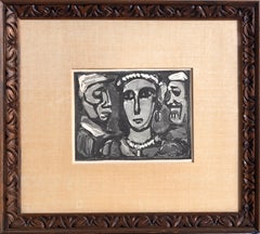 Les Visages, Lithograph by Georges Rouault (After)