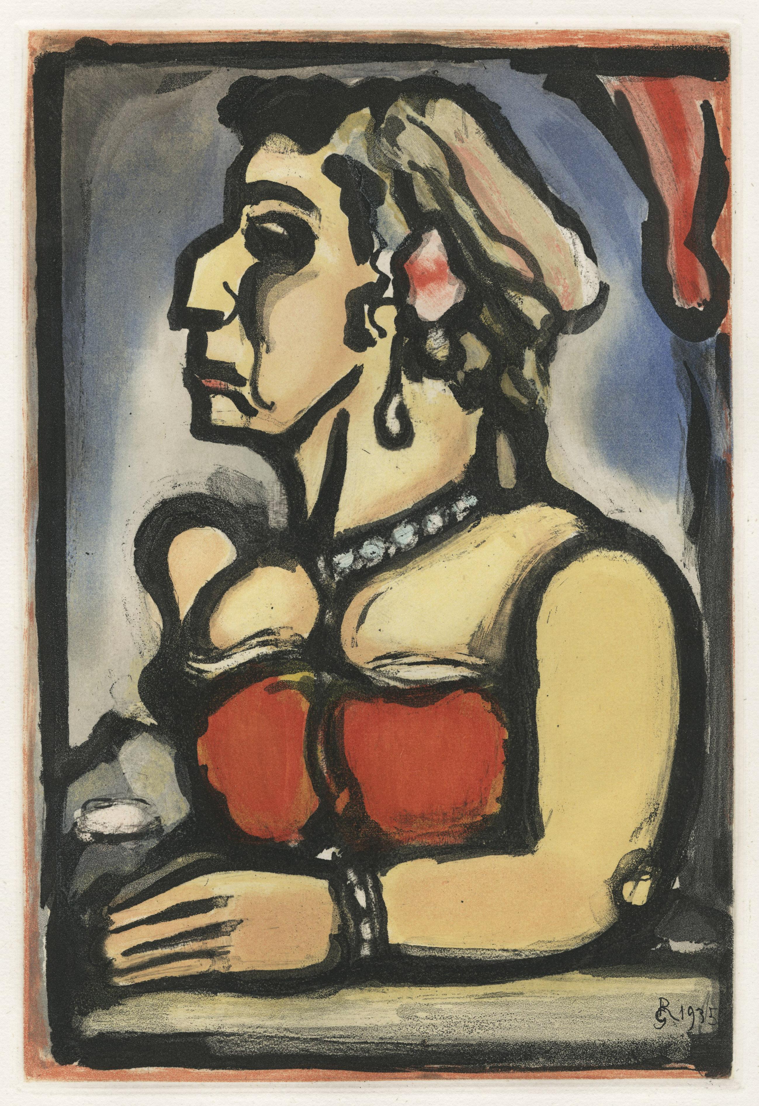 Madame Carmencita, Plate 9 - Print by Georges Rouault