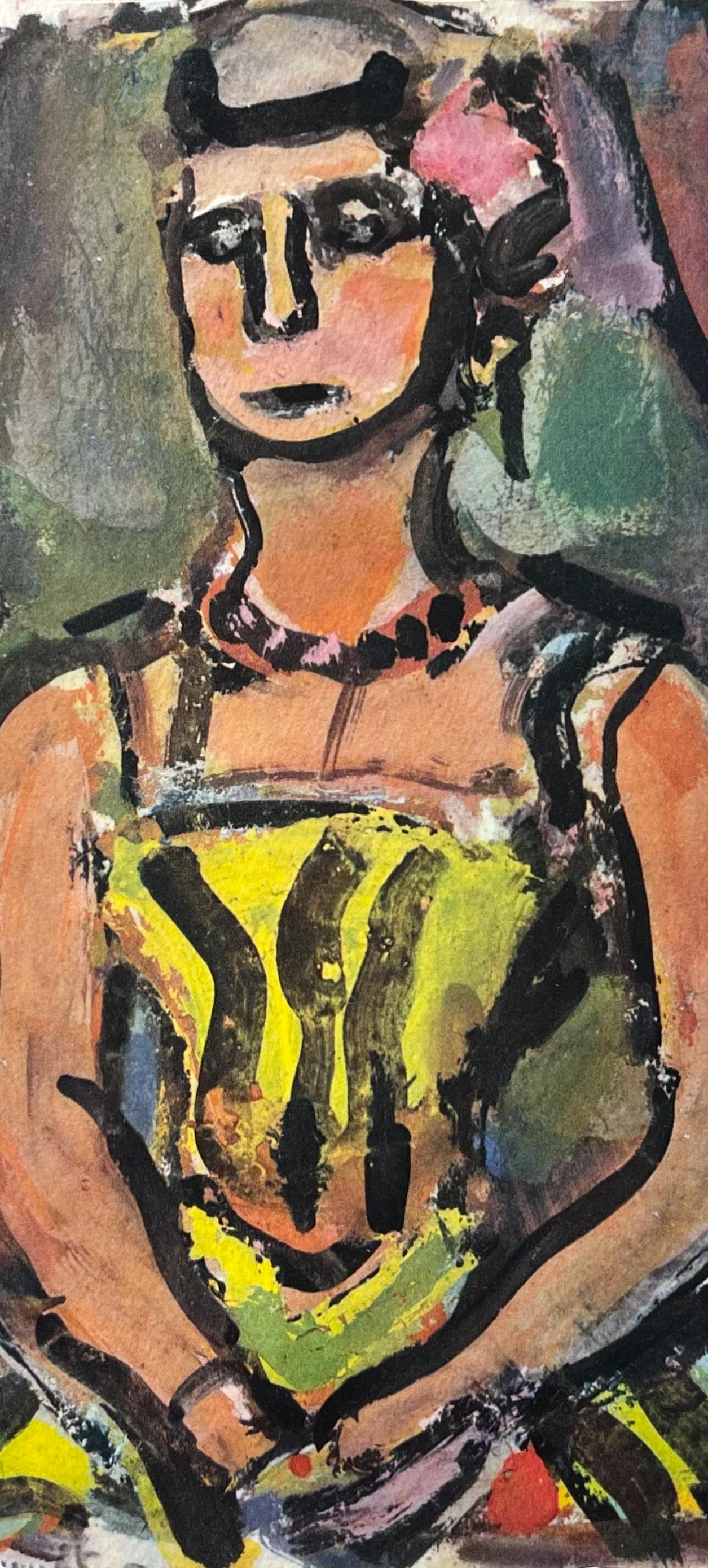 (tariff free*) Madame Yxe, Divertissement, Éditions de la Revue Verve - Print by Georges Rouault
