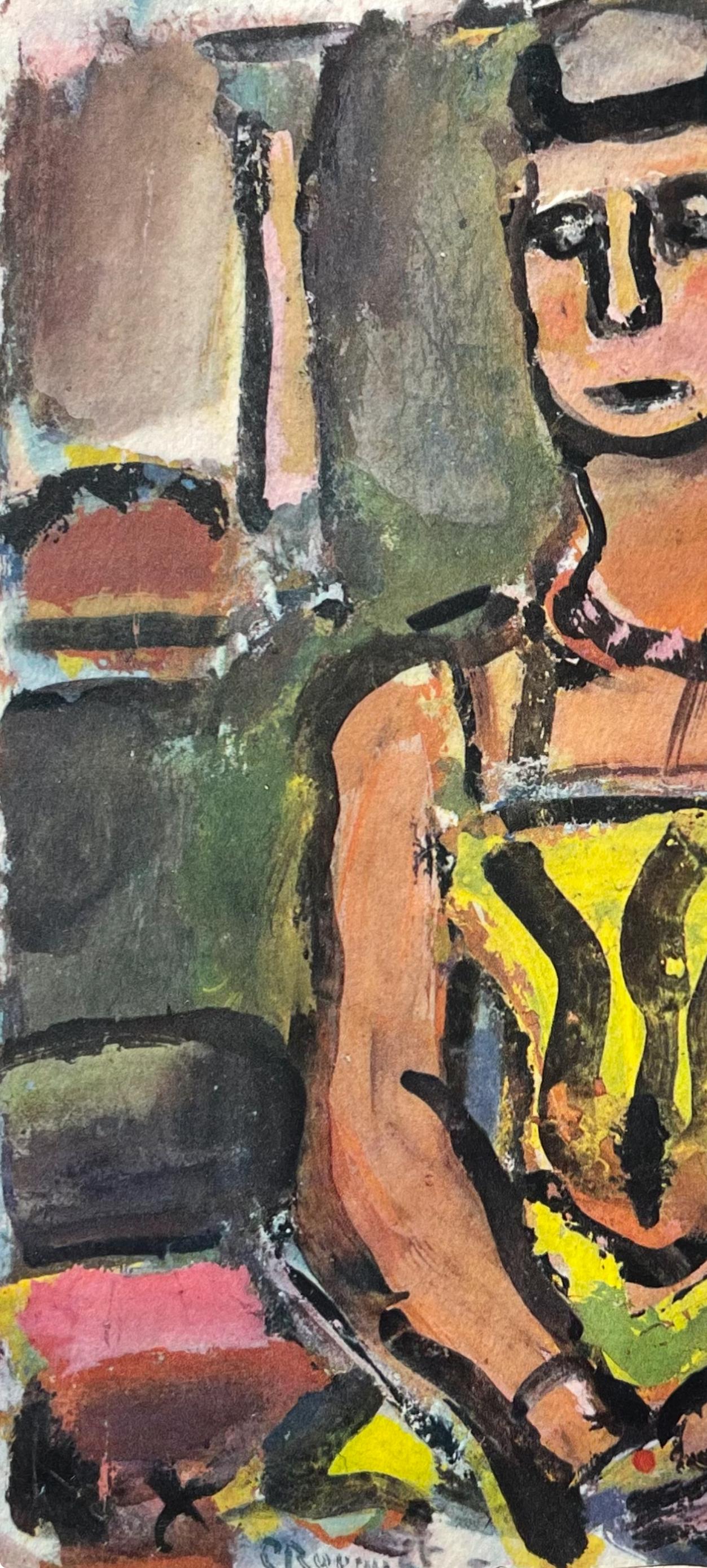 (tariff free*) Madame Yxe, Divertissement, Éditions de la Revue Verve - Modern Print by Georges Rouault