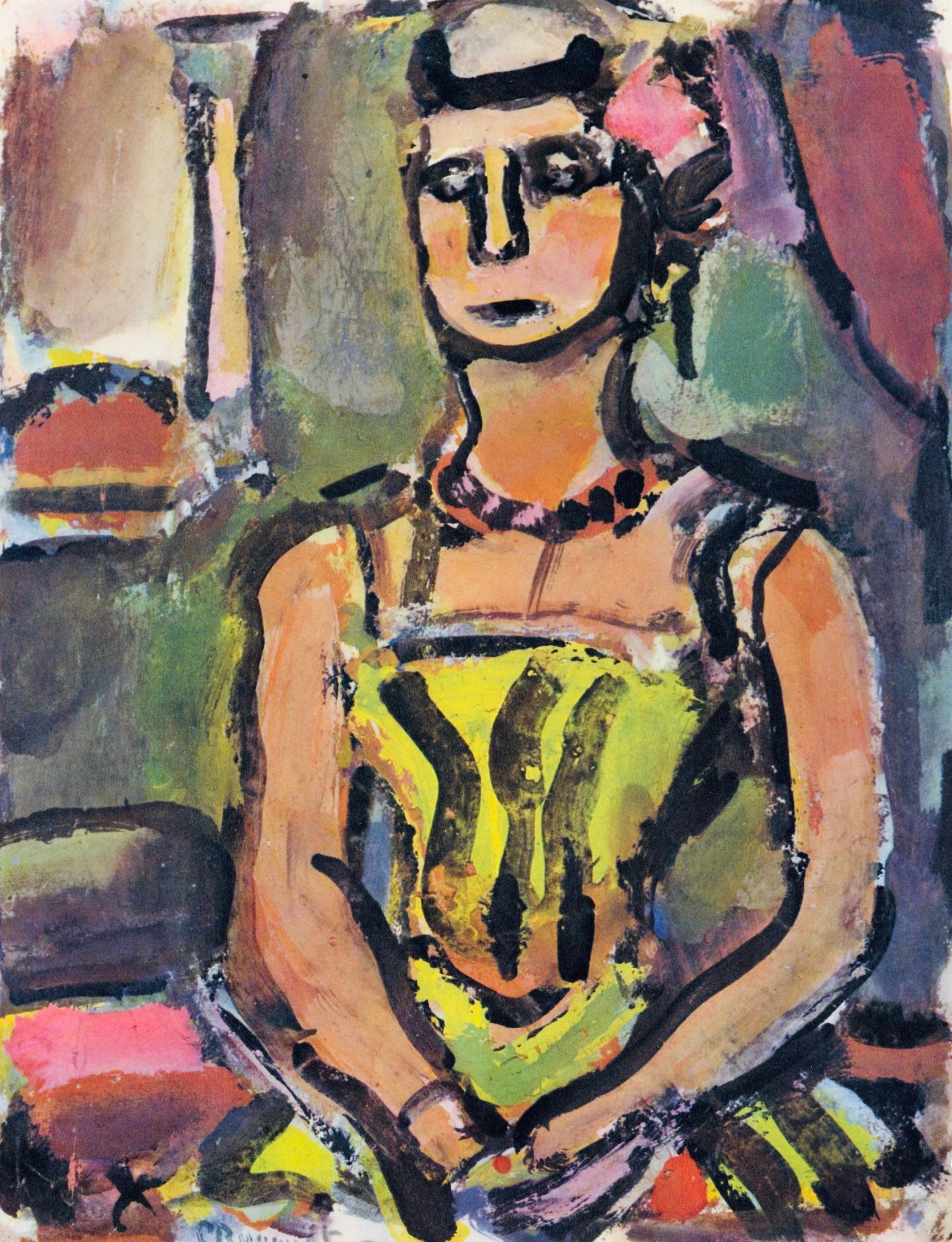Figurative Print Georges Rouault - Madame Yxe, Divertissement, Éditions de la Revue Verve