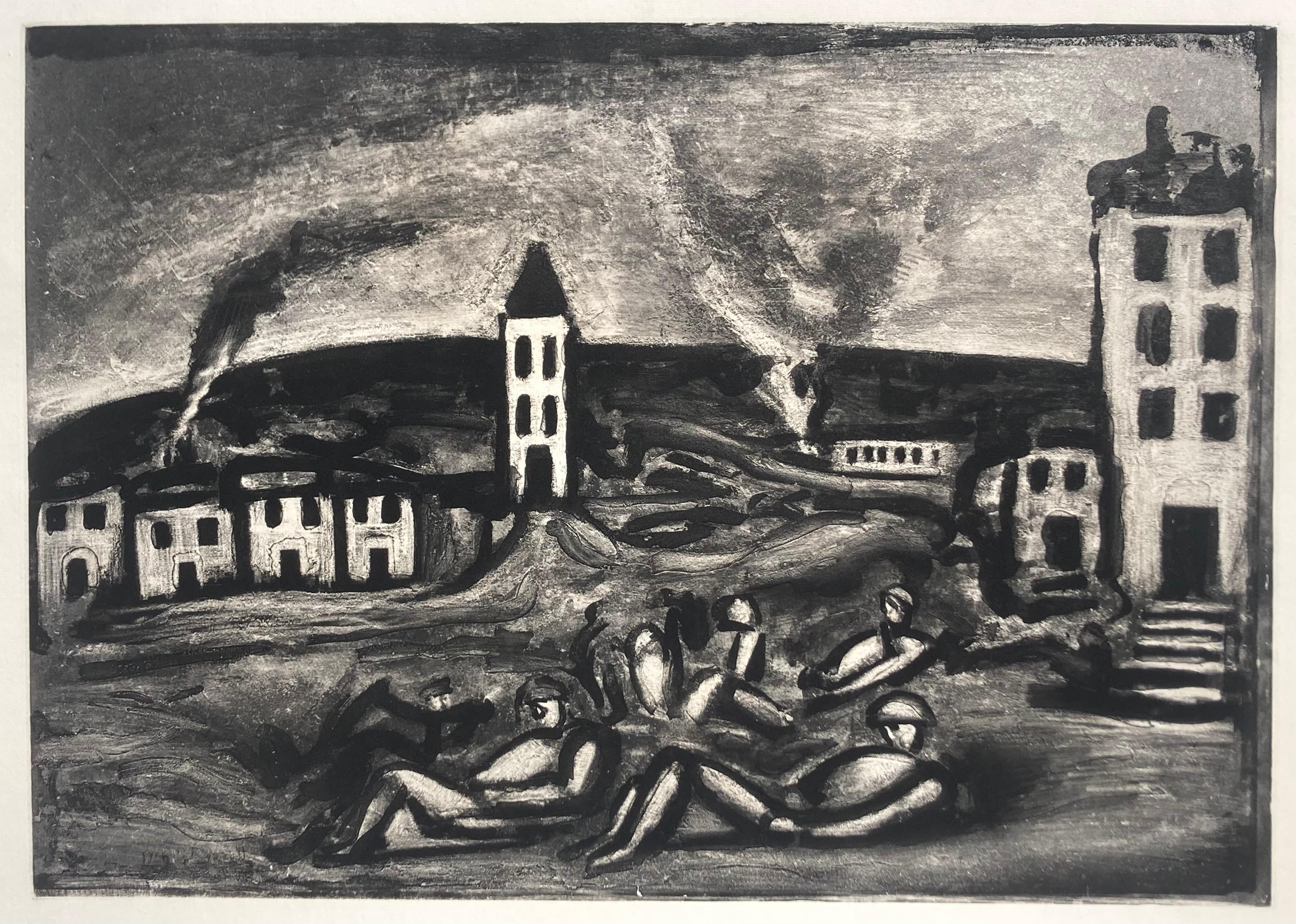 Georges Rouault Landscape Print - MON DOUX OU-ETES-VOUS? / MY SWEET COUNTRY, WERE ARE YOU? 