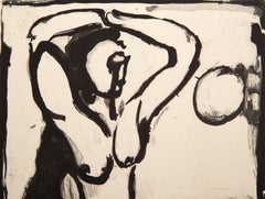 Nude Figure, Art Nouveau Etching by Georges Rouault