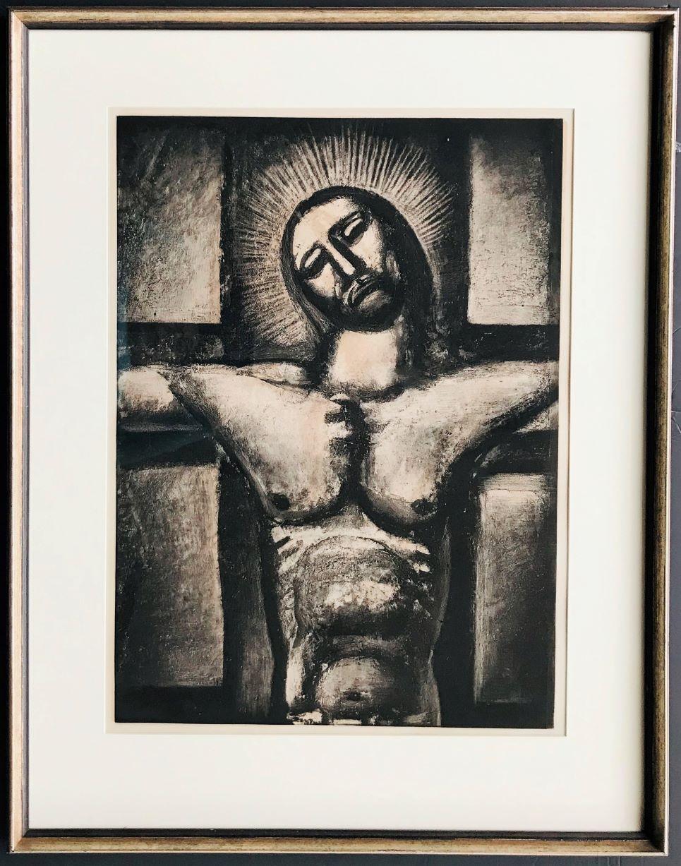 Georges Rouault Figurative Print - Obéissant jusqu'à la morte et à la morte de la croix.