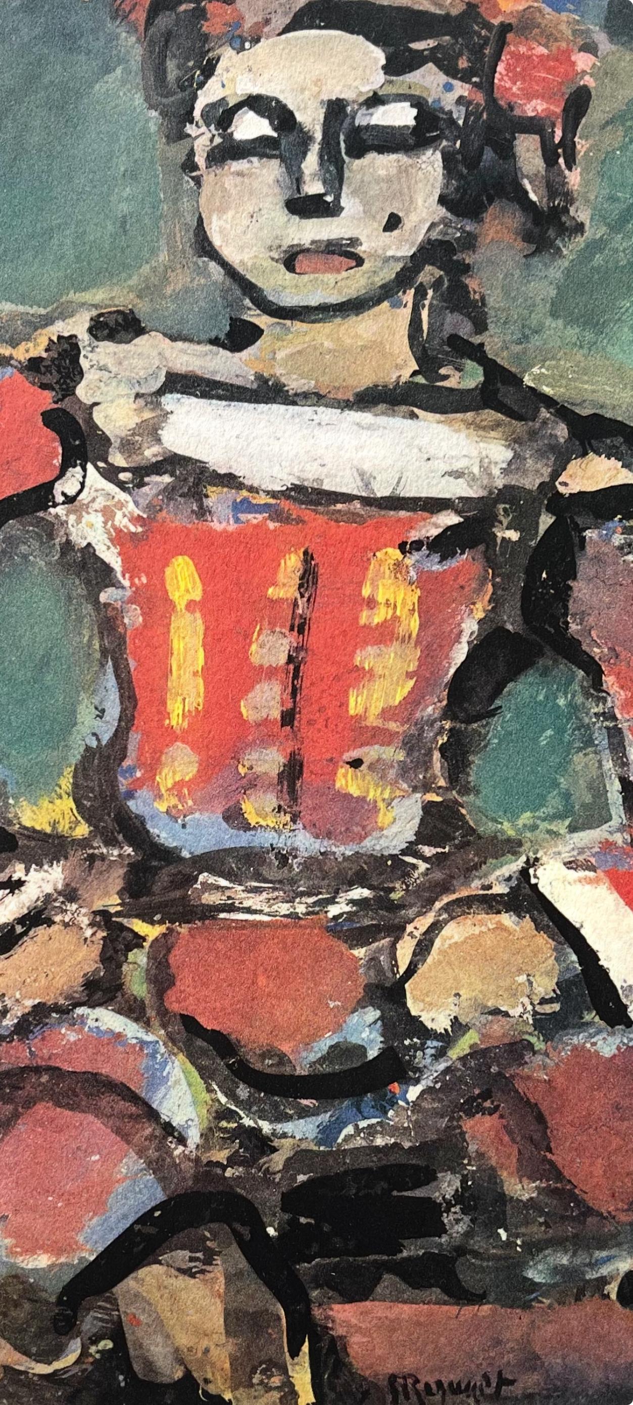 (tariff free*) Petit Page rouge et or, Divertissement - Print by Georges Rouault