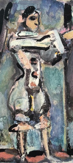 Georges Rouault, White Pierrot, from Divertissement, 1943