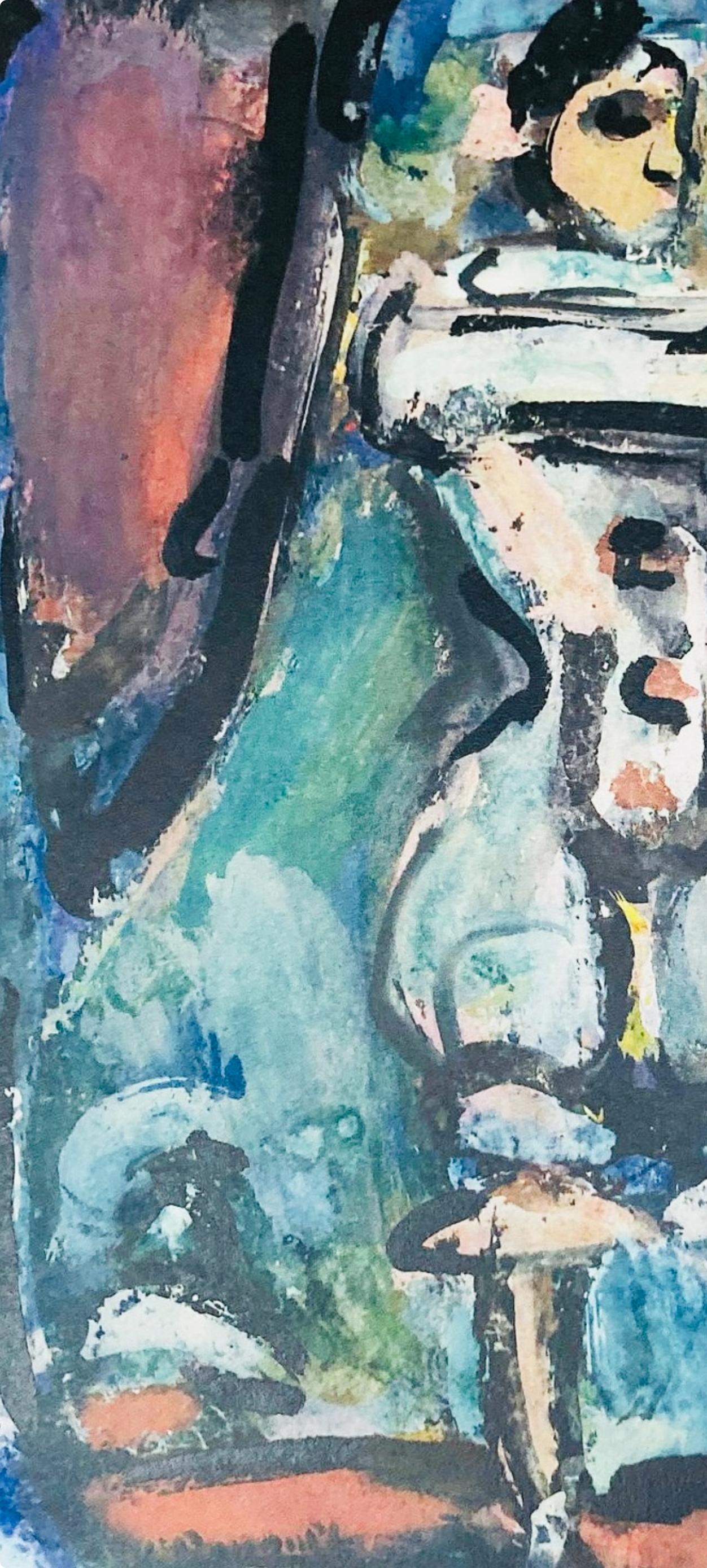 Pierrot blanc, Divertissement, Éditions de la Revue Verve - Print Moderno de Georges Rouault