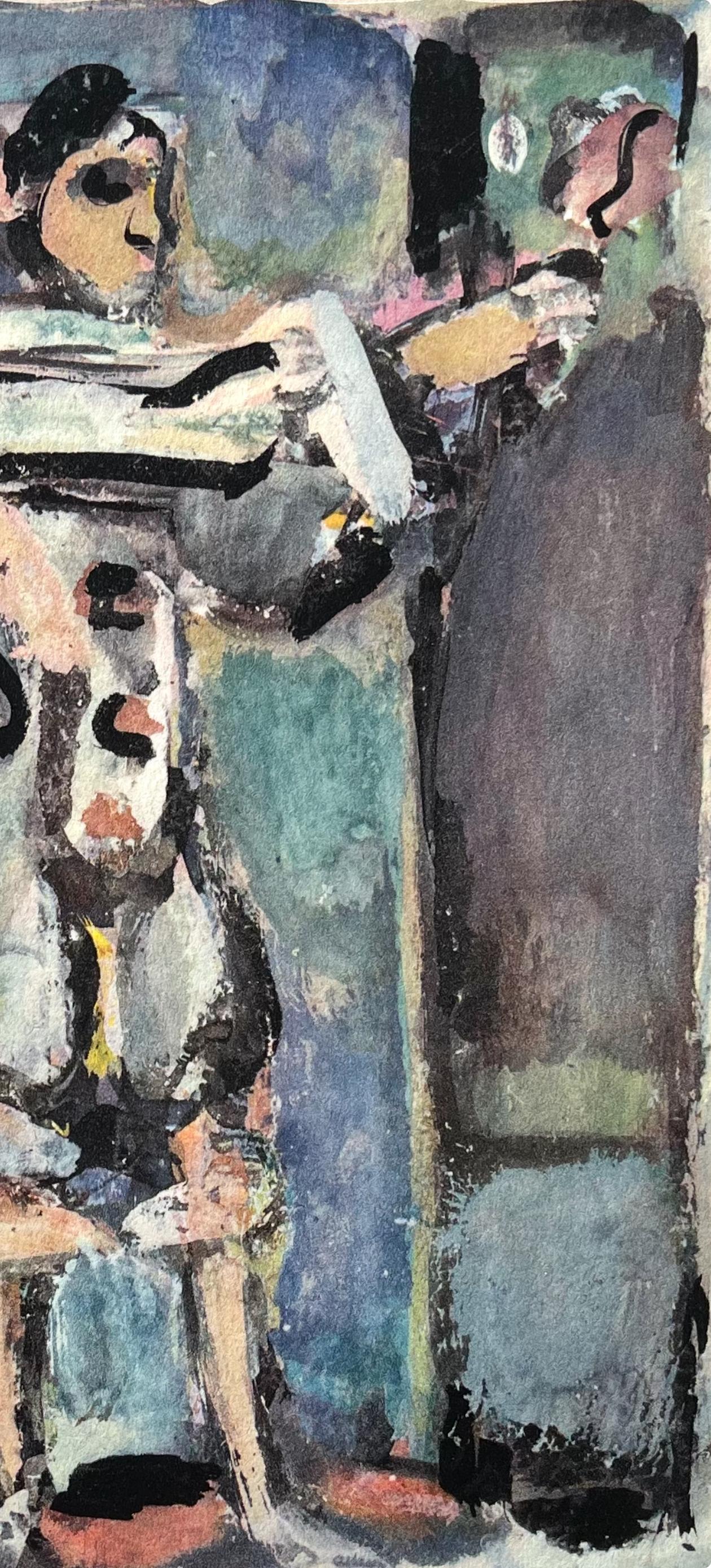 (tariff free*) Pierrot blanc, Divertissement, Éditions de la Revue Verve - Modern Print by Georges Rouault