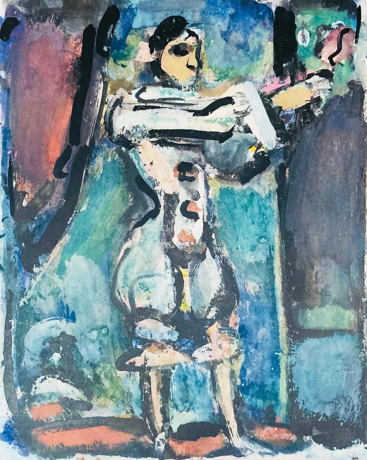Landscape Print de Georges Rouault - Pierrot blanc, Divertissement, Éditions de la Revue Verve