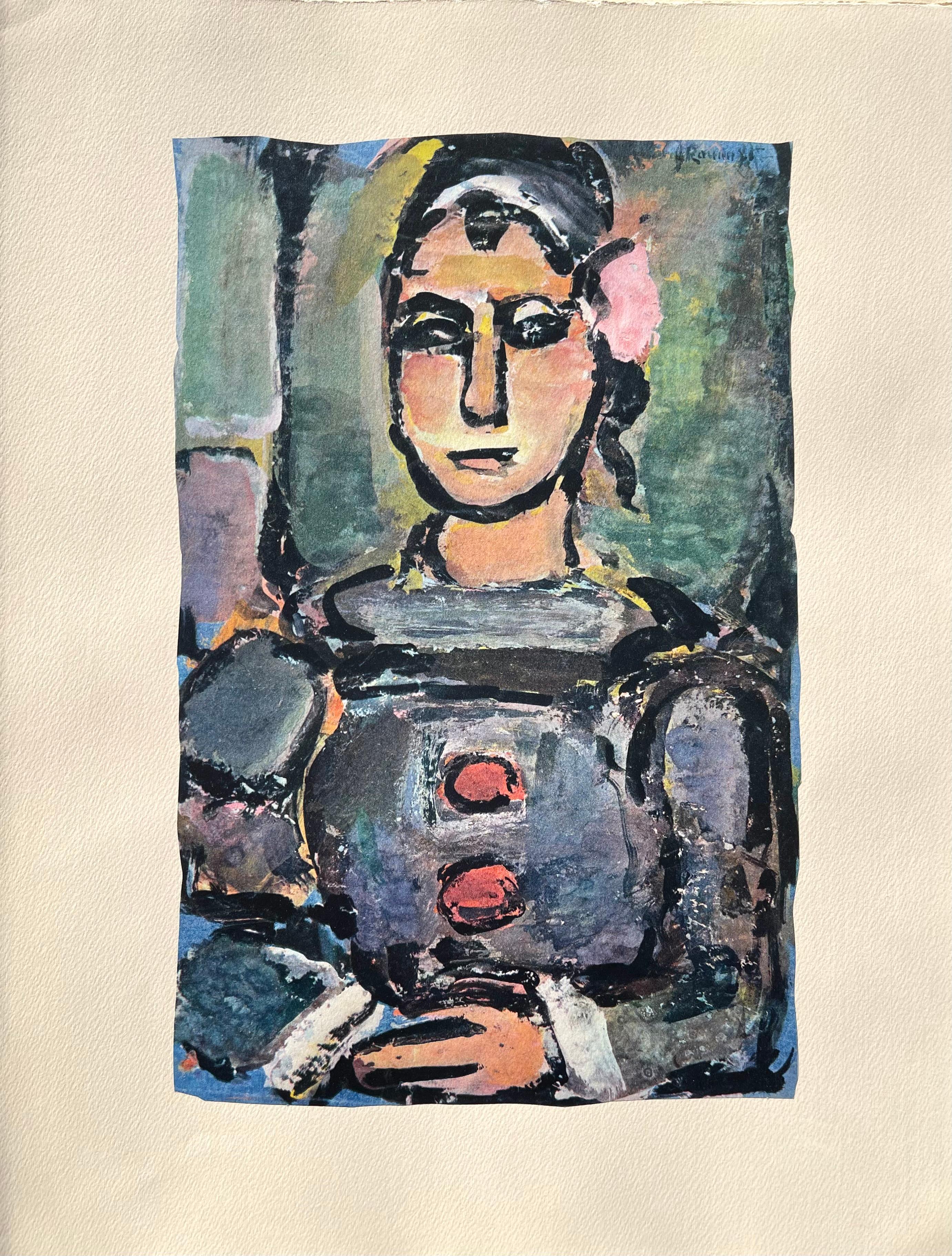 Georges Rouault, Black Pierrot, from Divertissement, 1943 For Sale 4
