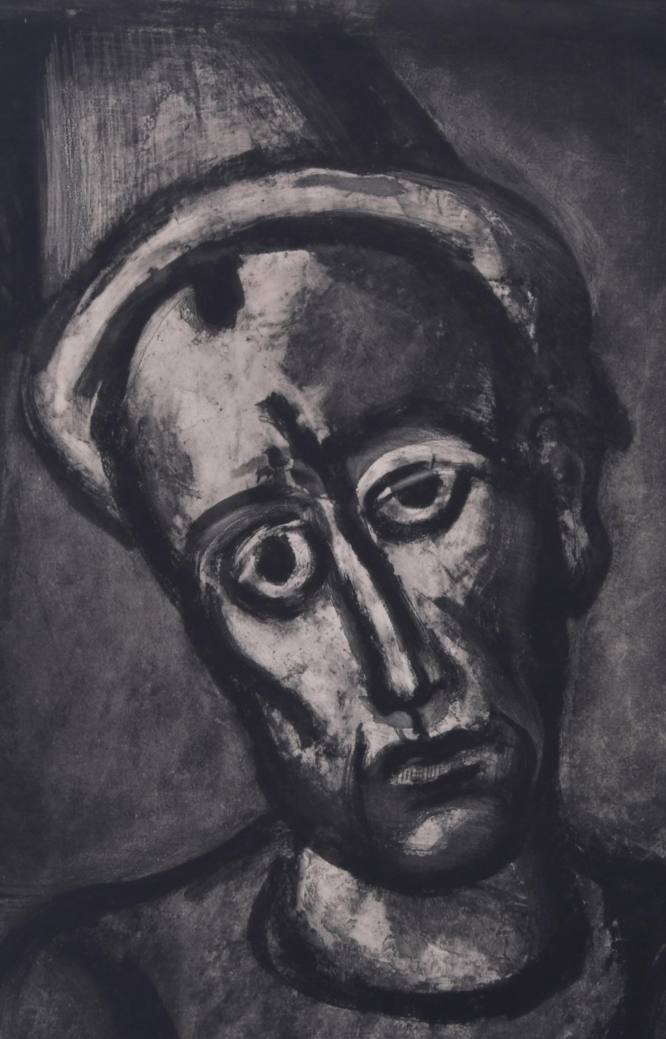 Qui ne se grime pas ?  (Qu'est-ce qui ne porte pas un masque ? - Noir Figurative Print par Georges Rouault