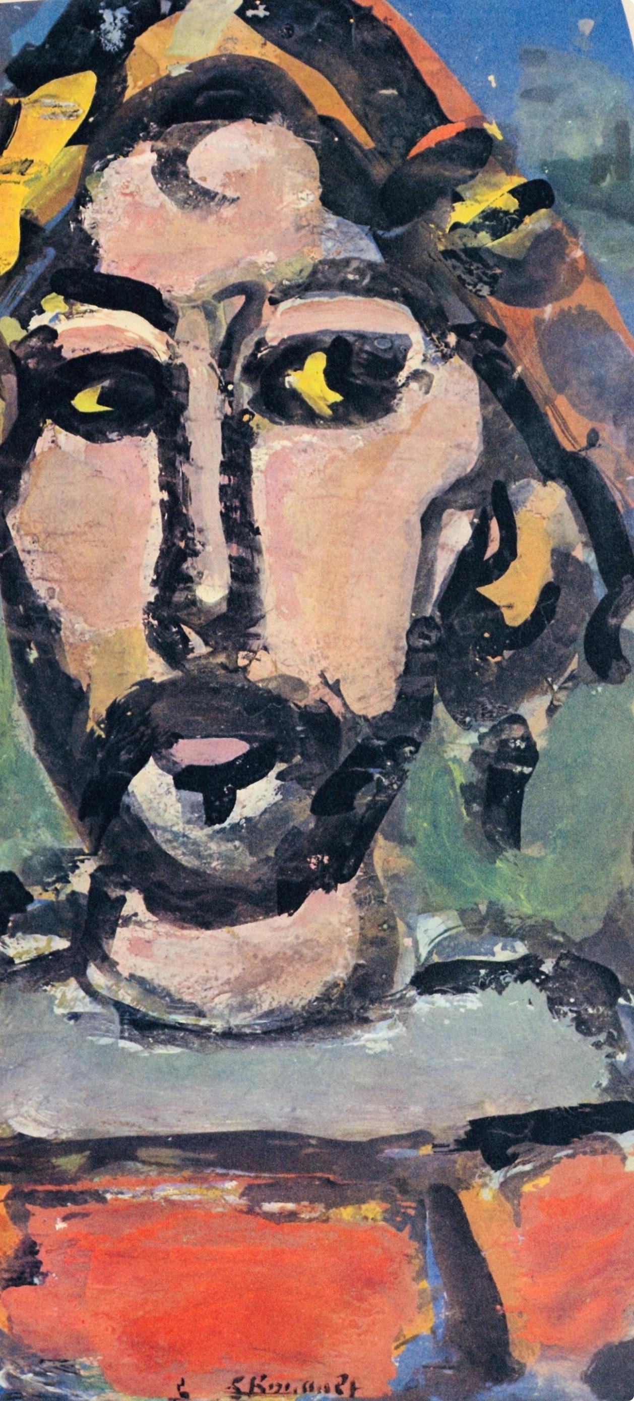 Quiquengrogne, Divertissement, Éditions de la Revue Verve - Landscape Print Gris de Georges Rouault