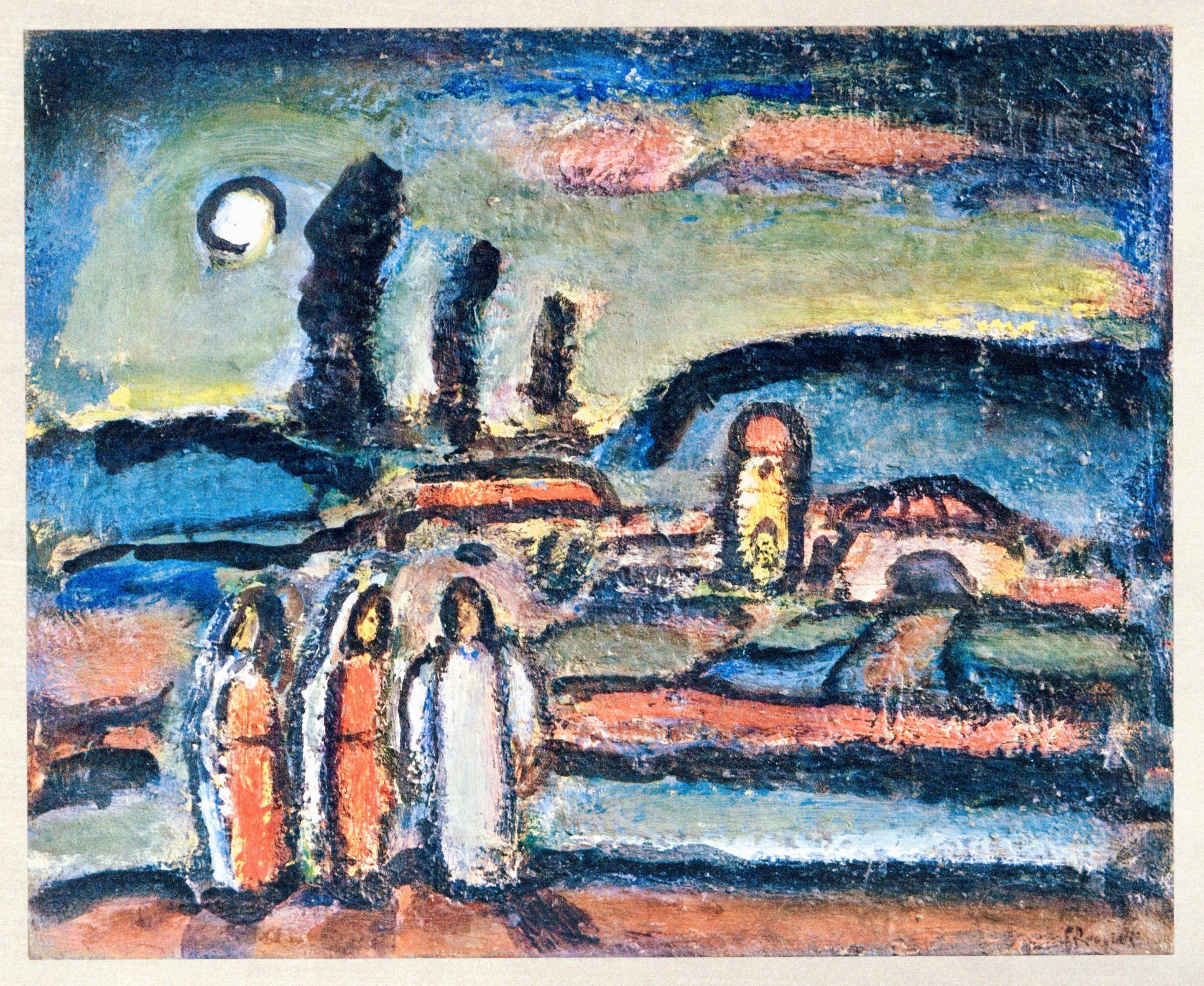 Héliogravure sur papier vélin pur fil du Marais, montée en archives sur une feuille de support plus grande en vélin pur fil du Marais, telle qu'émise Format du papier : 9.25 x 11.5 pouces, image ; 19.25 x 15.25 pouces, total. Inscription : Signé