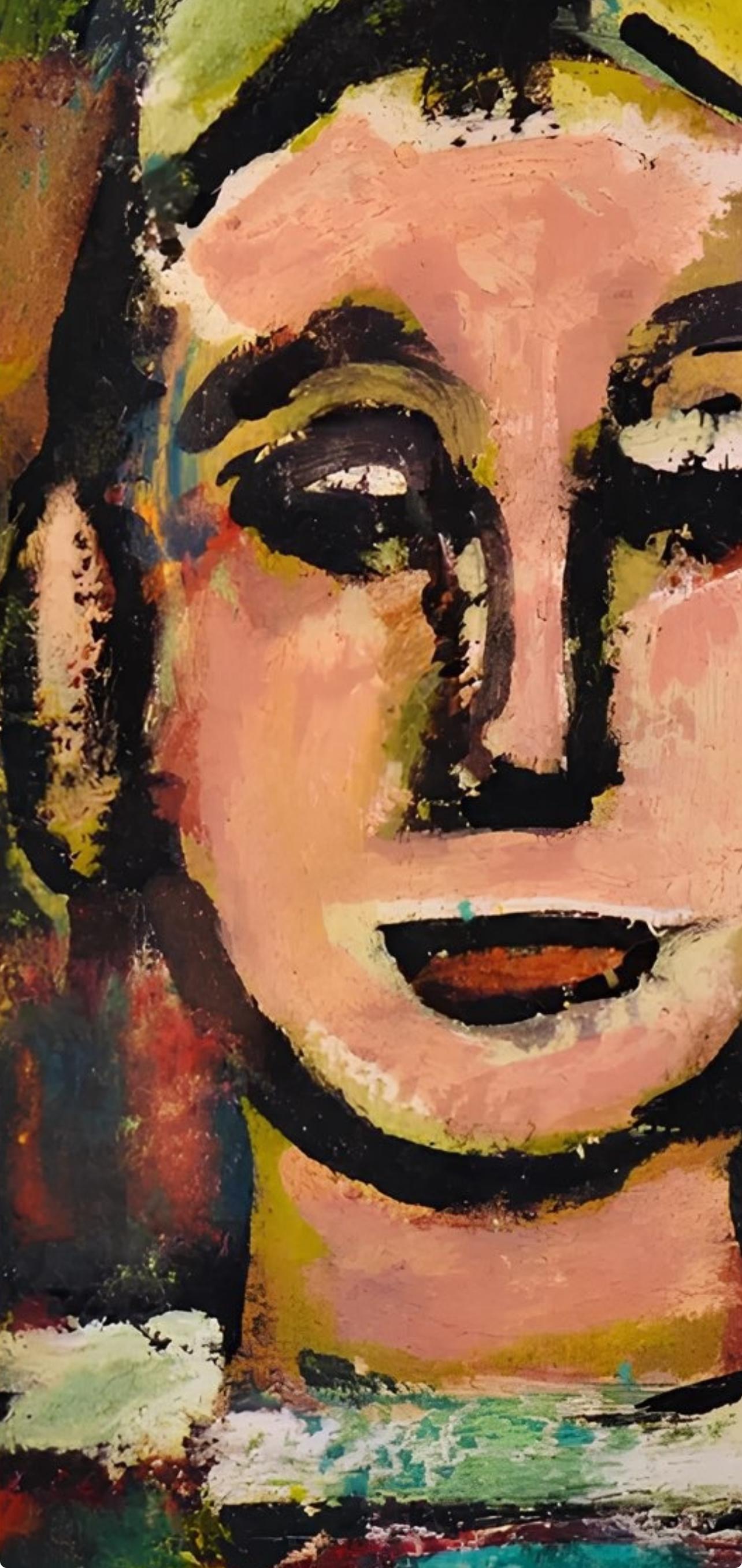 Rouault, Composition, Visages (après) - Moderne Print par Georges Rouault