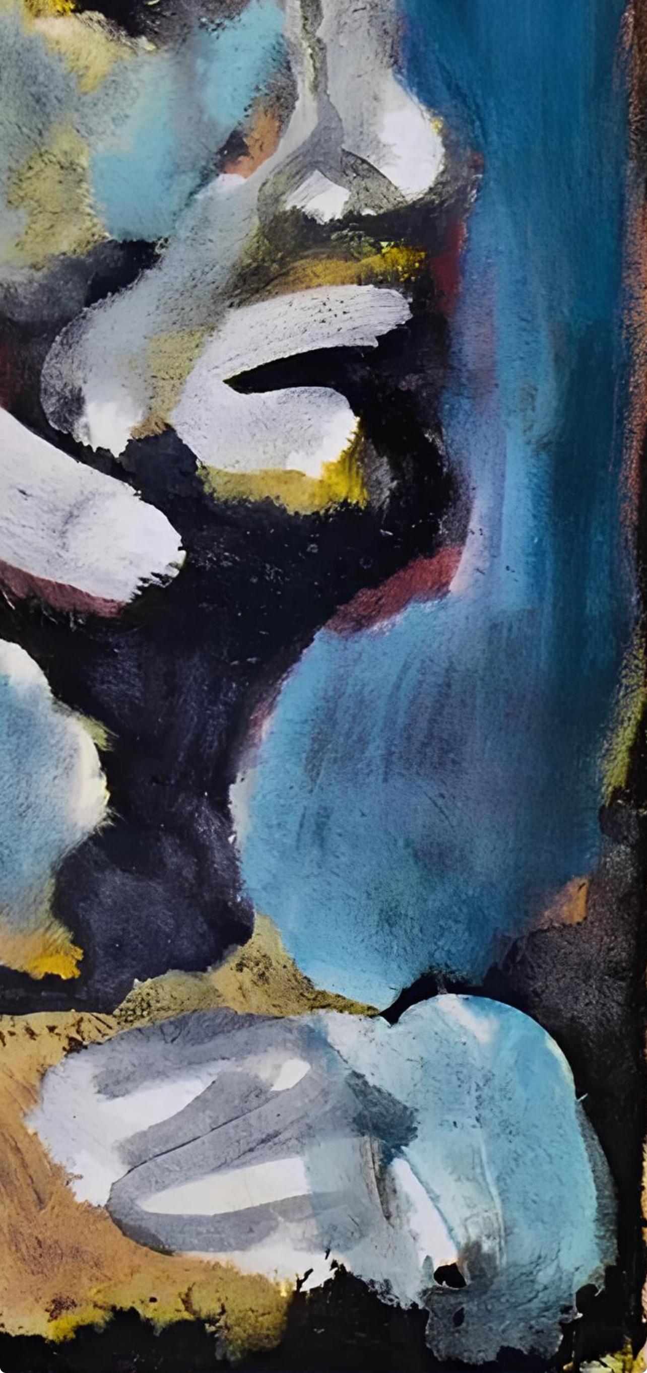 Rouault, Composition, Visages (après) - Noir Figurative Print par Georges Rouault