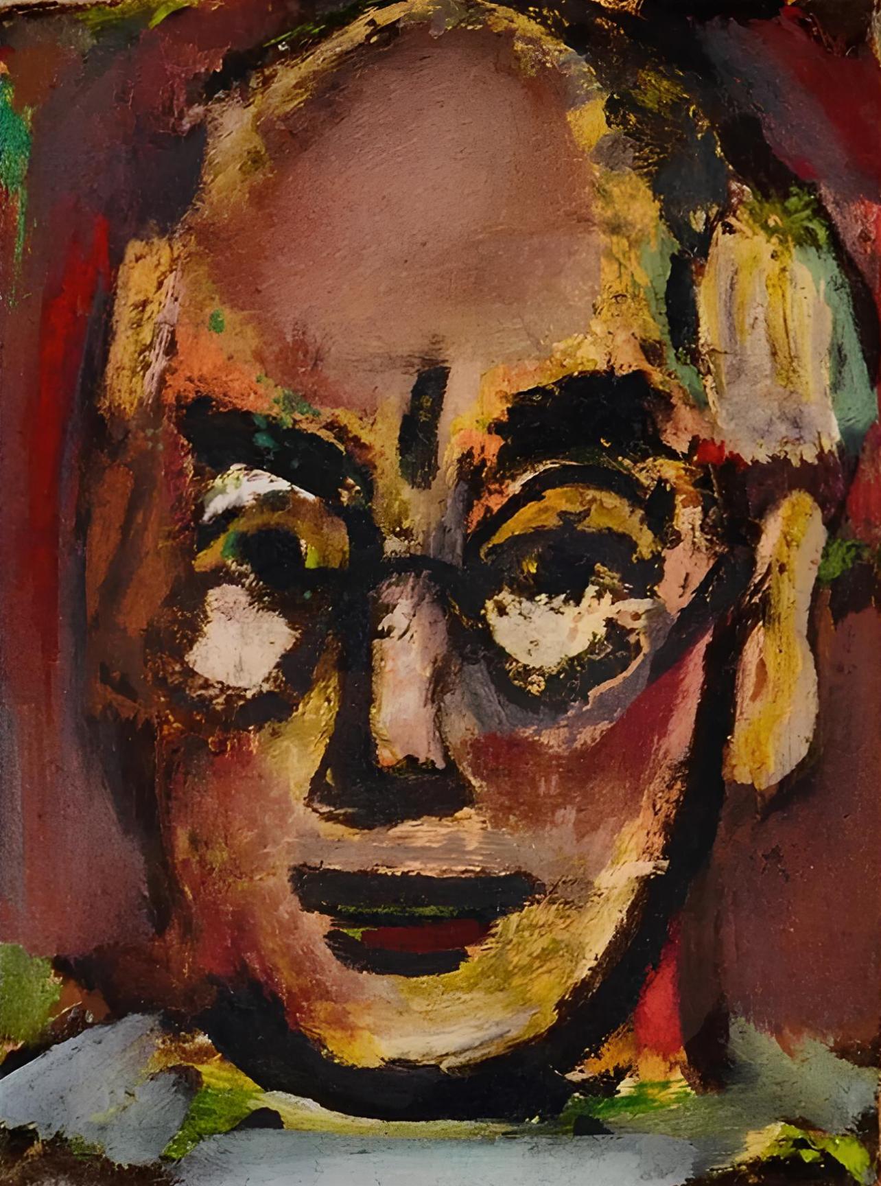 Georges Rouault Figurative Print - Rouault, Composition, Visages (after)