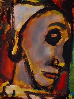 Vintage Rouault, Composition, Visages (after)