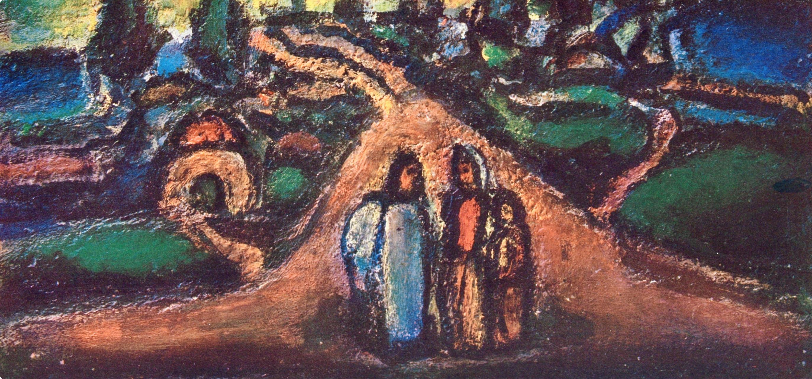 Rouault, Crépuscule, Stella Vespertina (d'après) - Noir Figurative Print par Georges Rouault