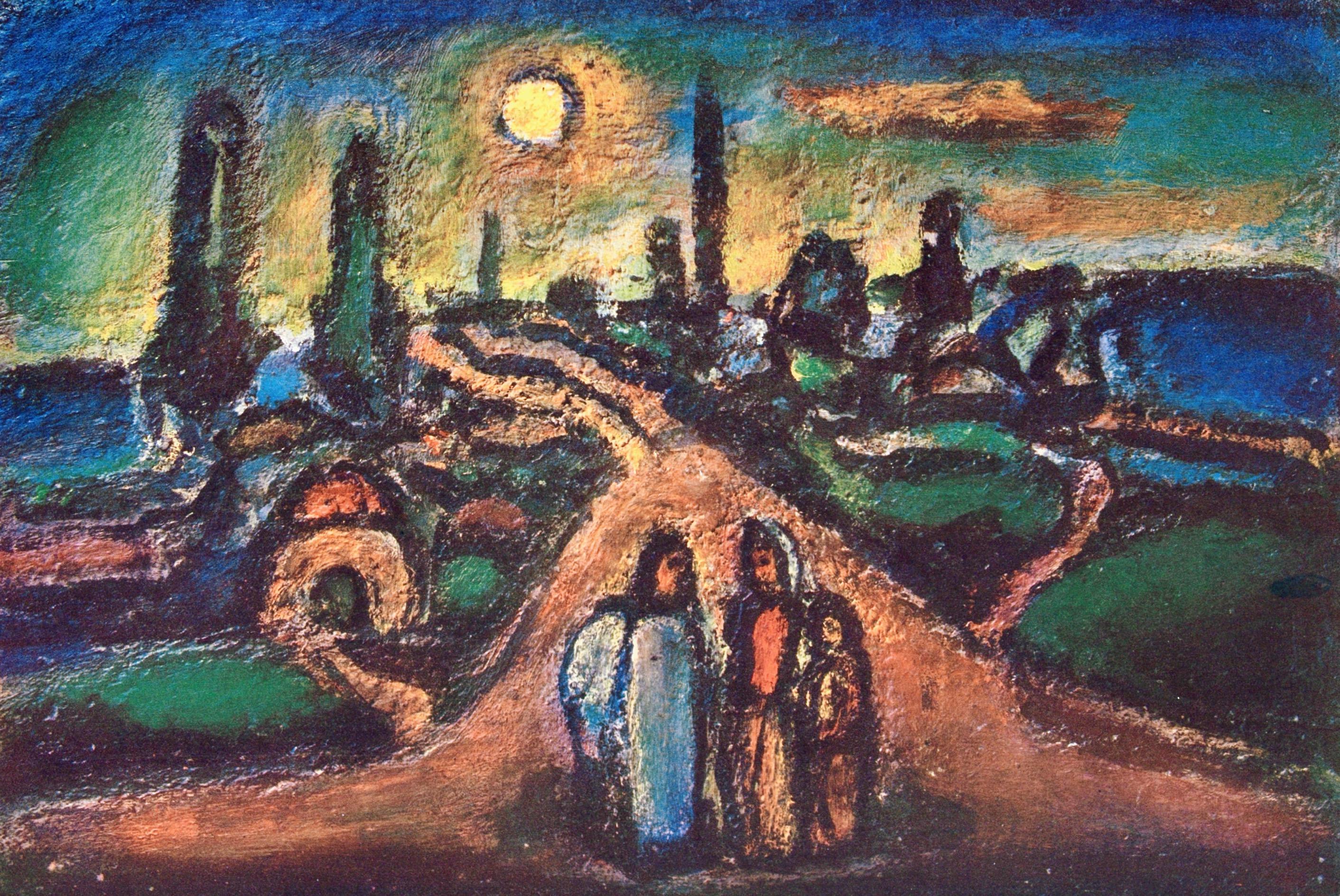 Figurative Print Georges Rouault - Rouault, Crépuscule, Stella Vespertina (d'après)