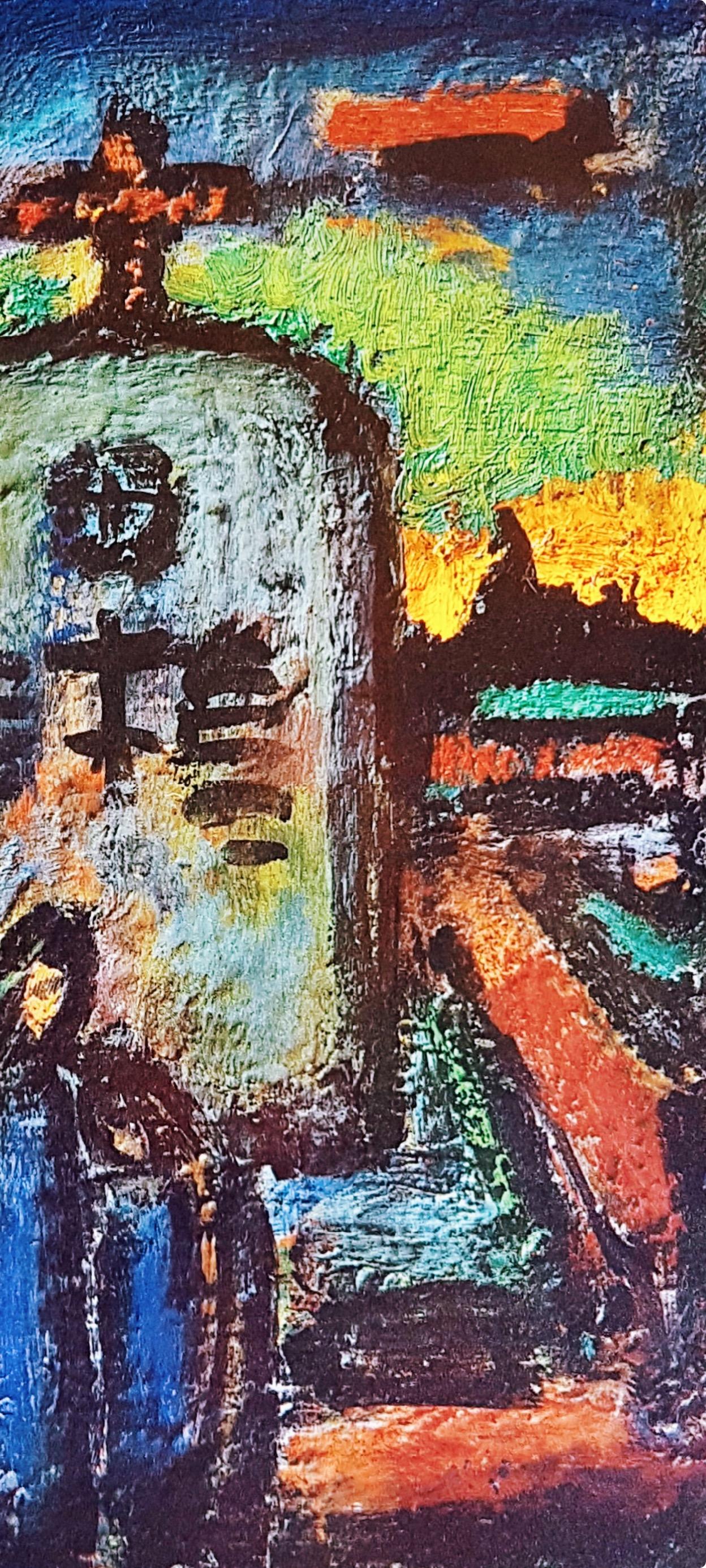 Rouault, De Profundis, Stella Vespertina (d'après) - Noir Figurative Print par Georges Rouault