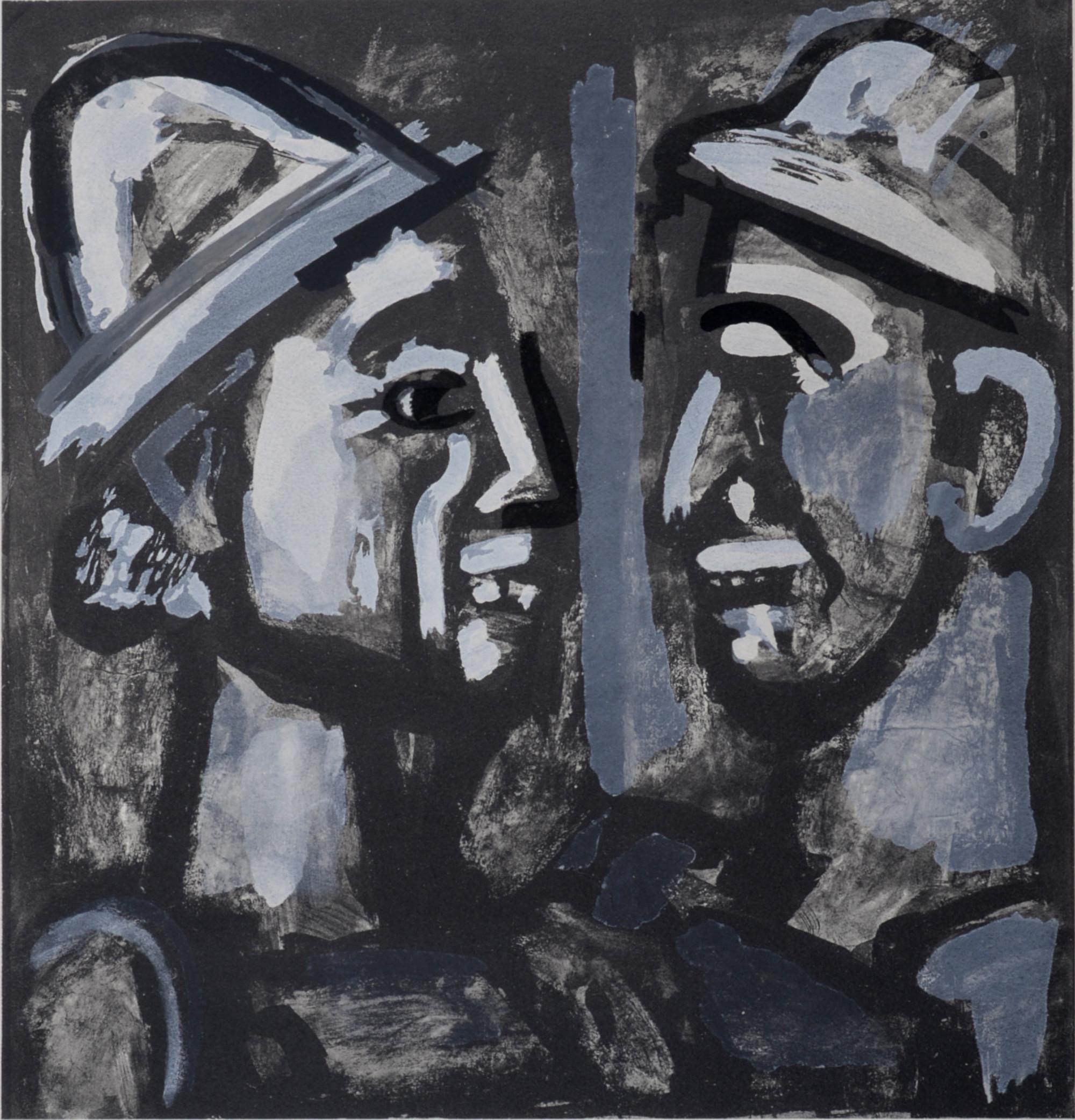 Georges Rouault Landscape Print – Rouault, Face à Face, Dix Reproduktionen (nach)