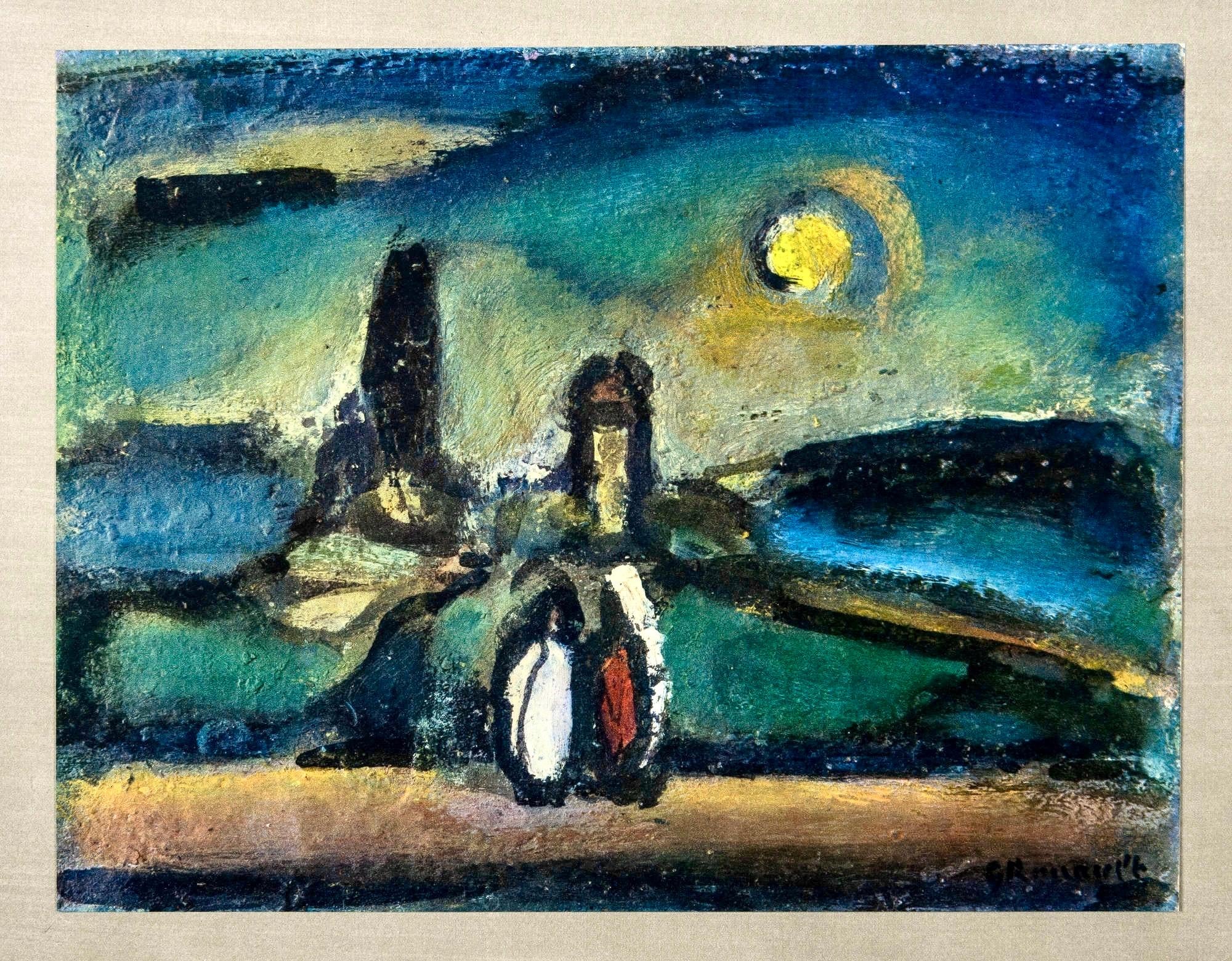 Héliogravure sur papier vélin pur fil du Marais, montée en archives sur une feuille de support plus grande en vélin pur fil du Marais, telle qu'émise Format du papier : 9 x 11.5 pouces, image ; 19.25 x 15.25 pouces, ensemble. Inscription : Signé