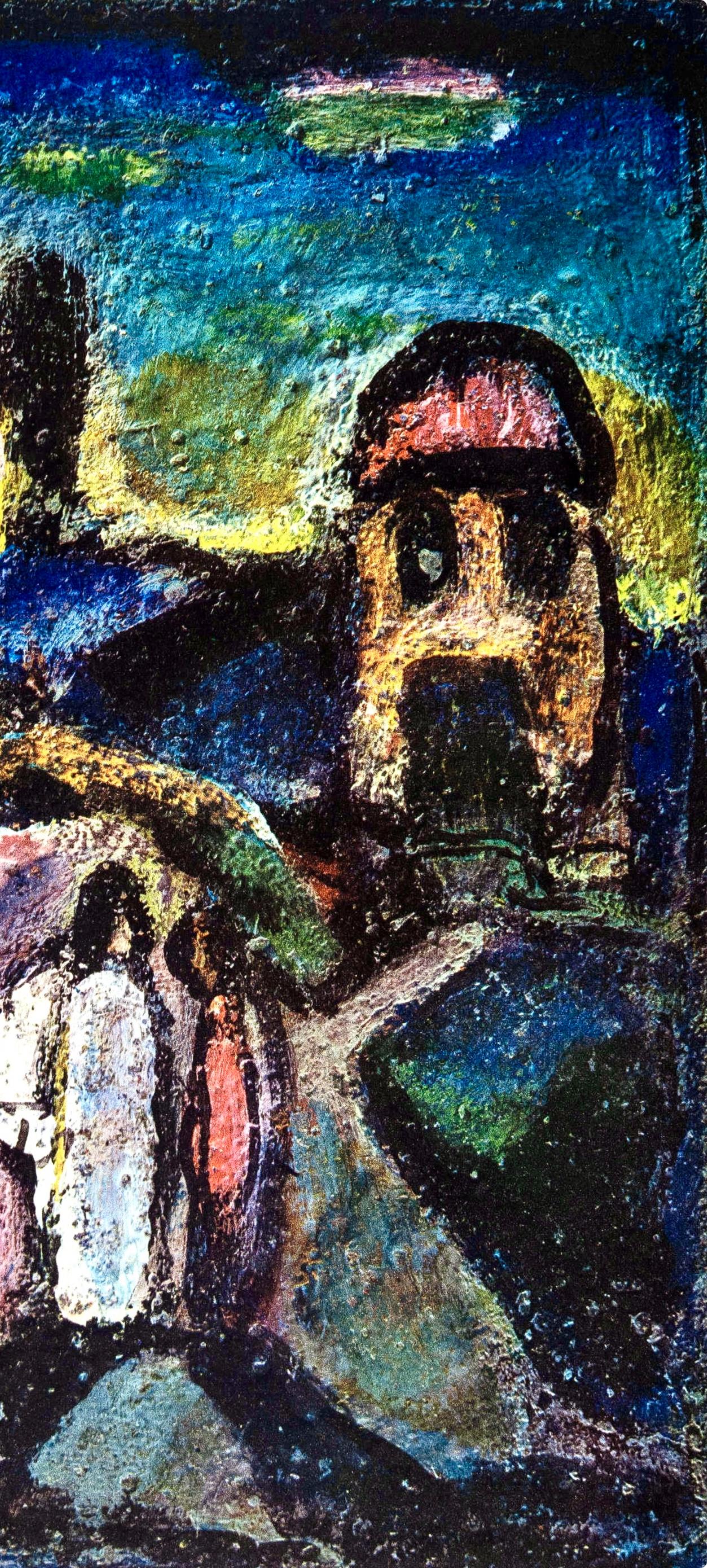 Rouault, Pastorale Chrétienne, Stella Vespertina (d'après) - Noir Figurative Print par Georges Rouault