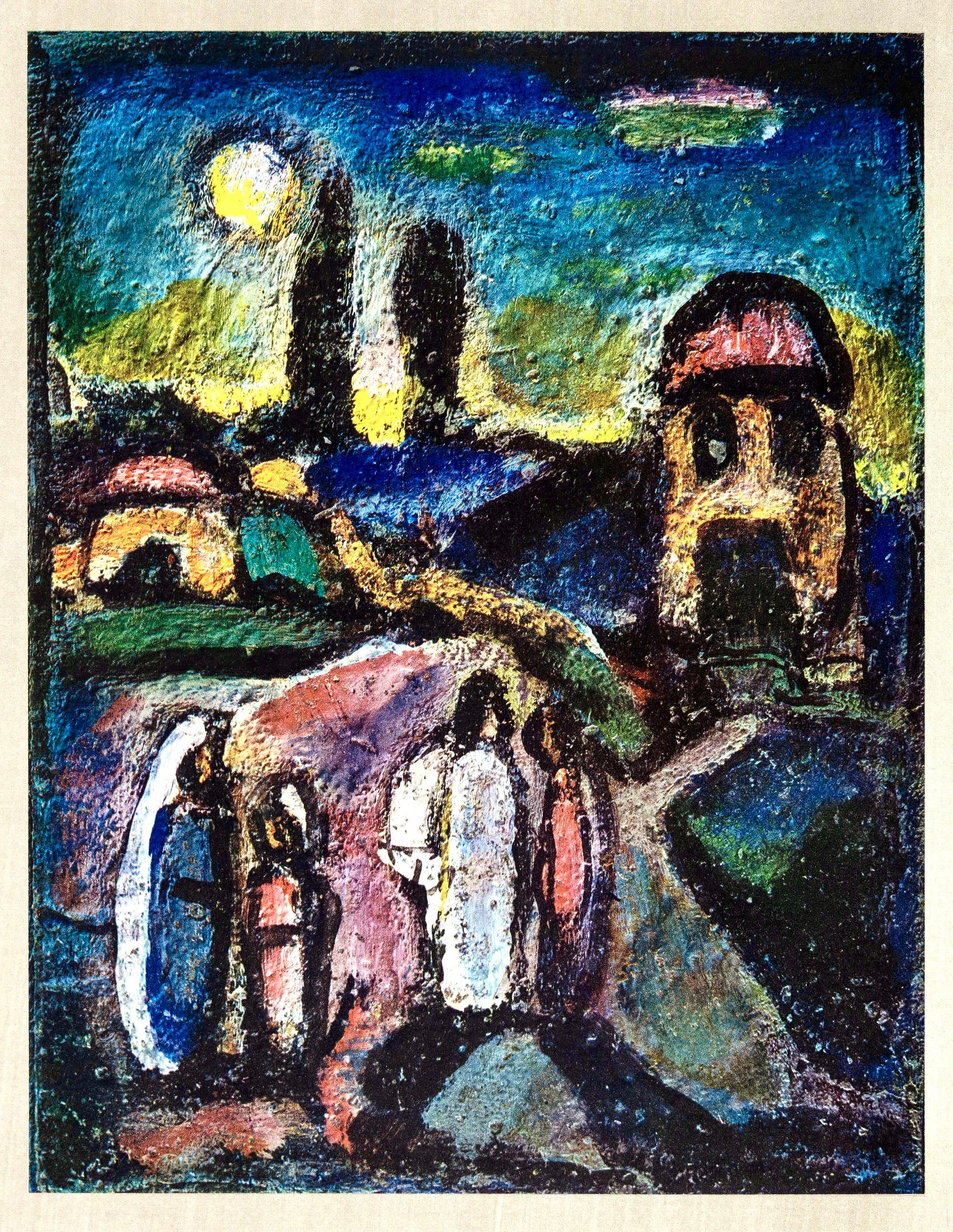 Héliogravure sur papier vélin pur fil du Marais, montée en archives sur une feuille de support plus grande en vélin pur fil du Marais, telle qu'émise Format du papier : 12 x 9 pouces, image ; 19.25 x 15.25 pouces, ensemble. Inscription : Non signé